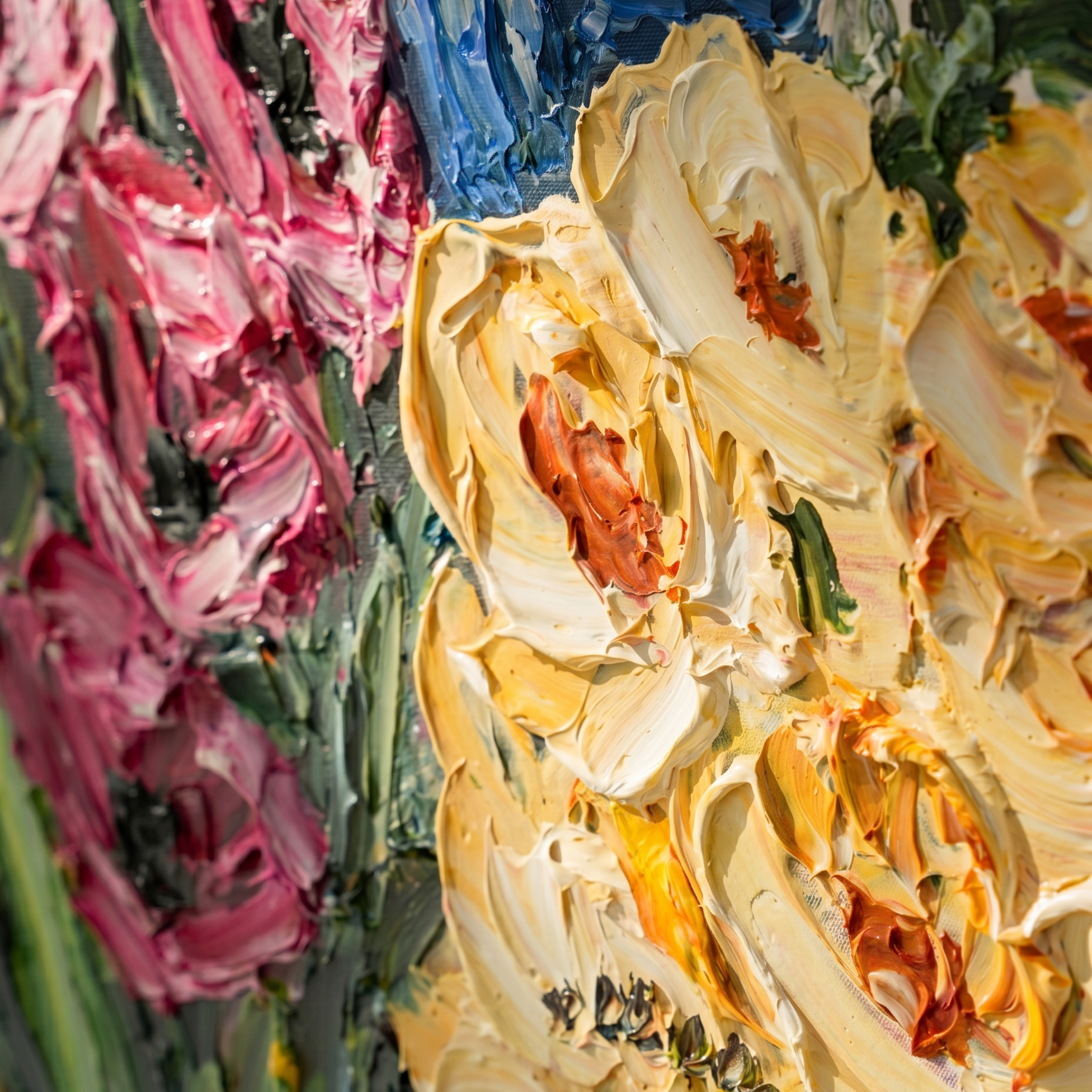 Chromatic Garden — Original Impasto Painting by Elena Duarte