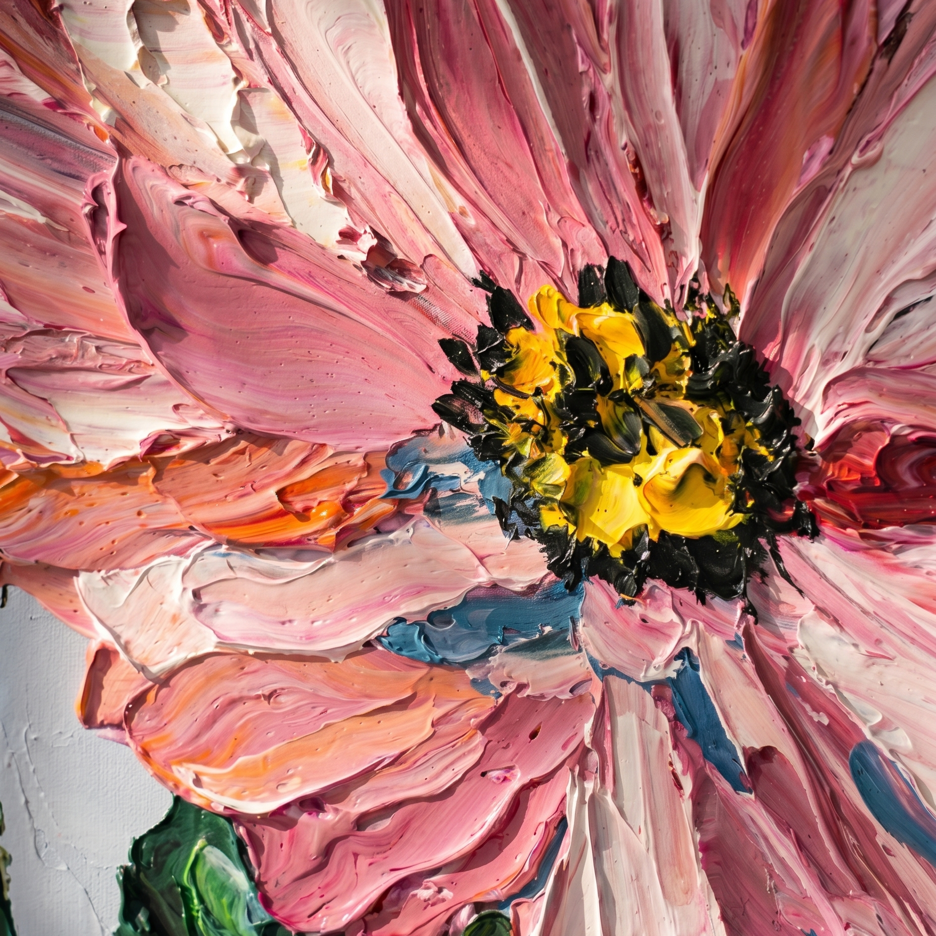 Radiant Duo – Original Impasto Painting by Elena Duarte