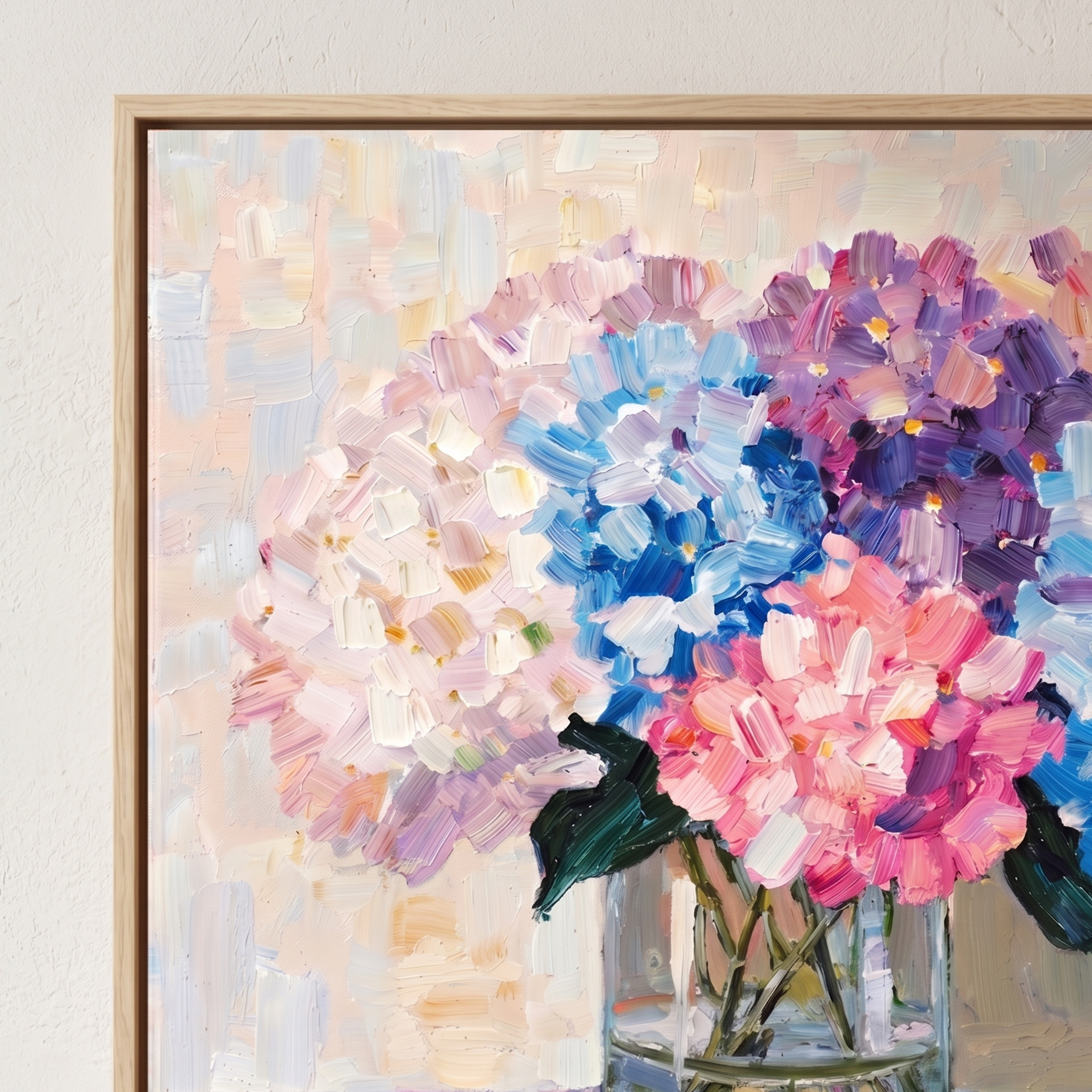 Hydrangea Harmony — Original Impasto Painting by Elena Duarte