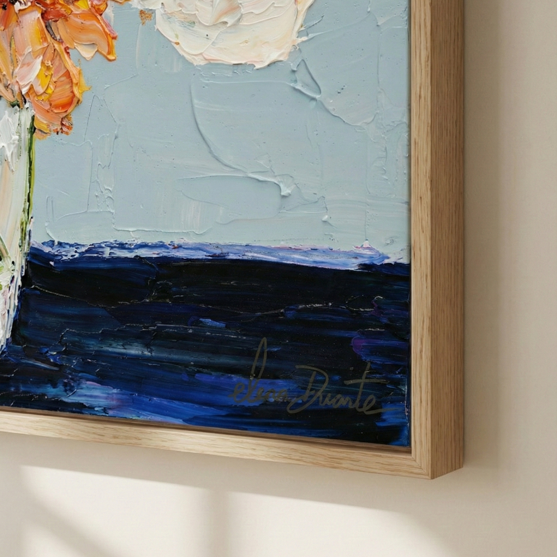 “Quiet Arrangement” — Original Impasto Painting by Elena Duarte