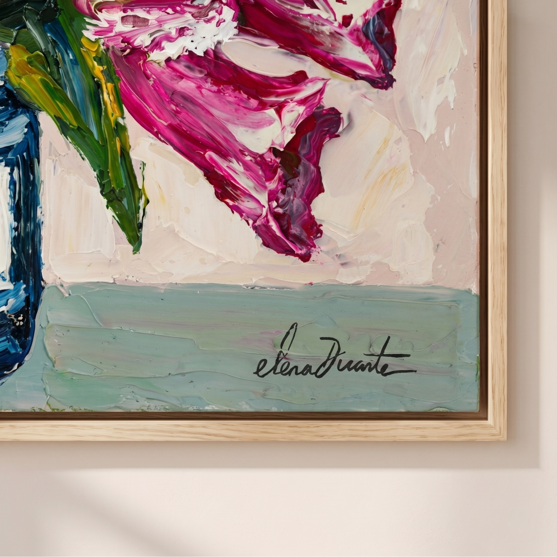 Chromatic Garden — Original Impasto Painting by Elena Duarte