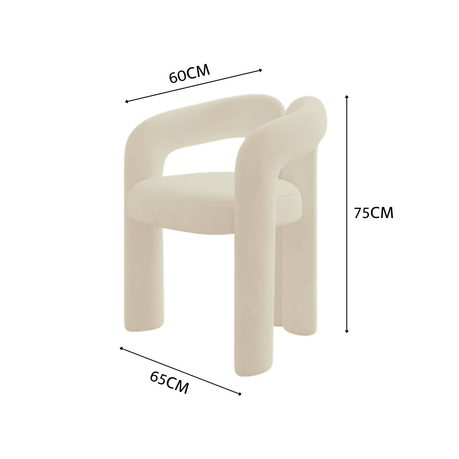 Sandness Padded Lounge Accent Chair | Replica Dudet Chair