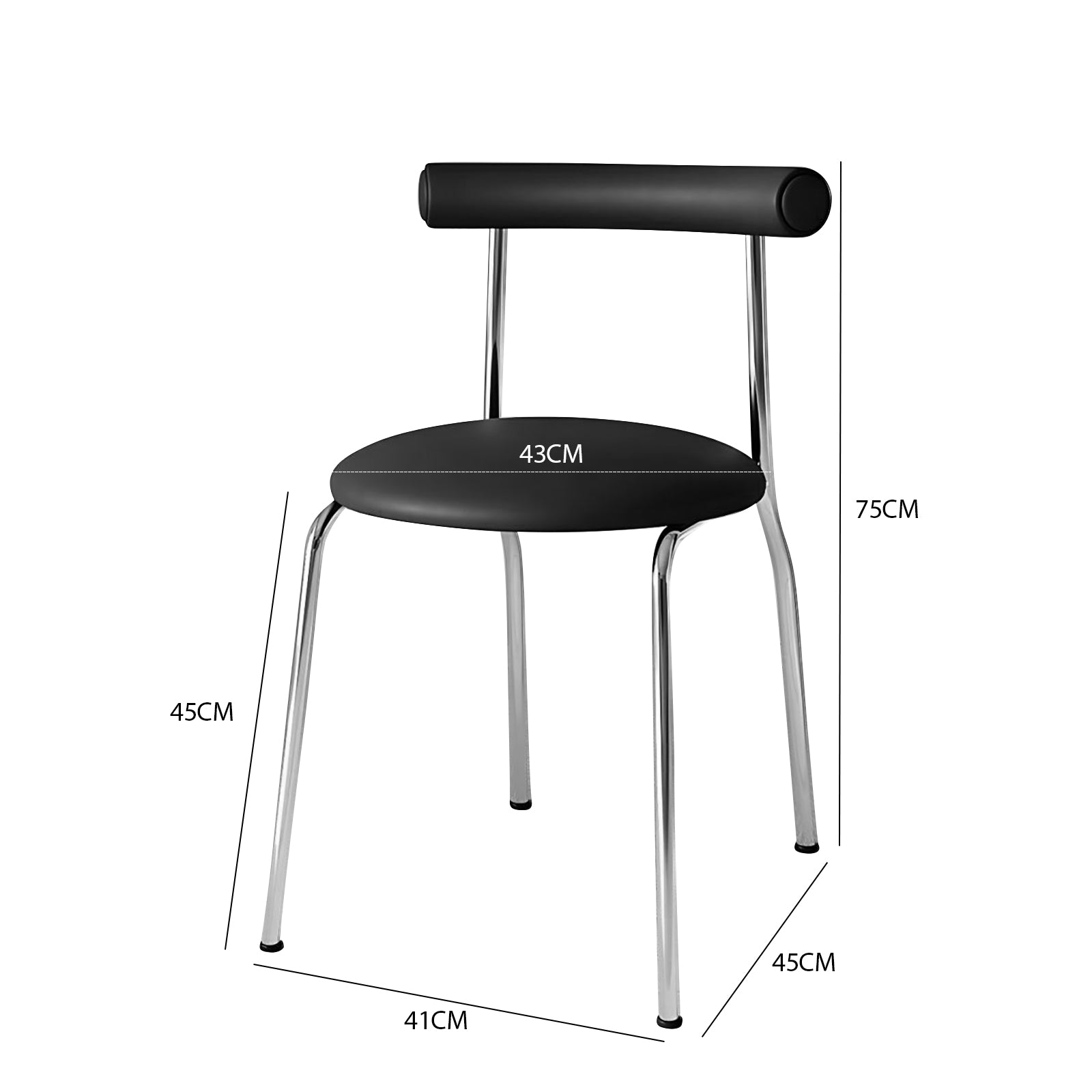 Asker PU Leather Dining Chair