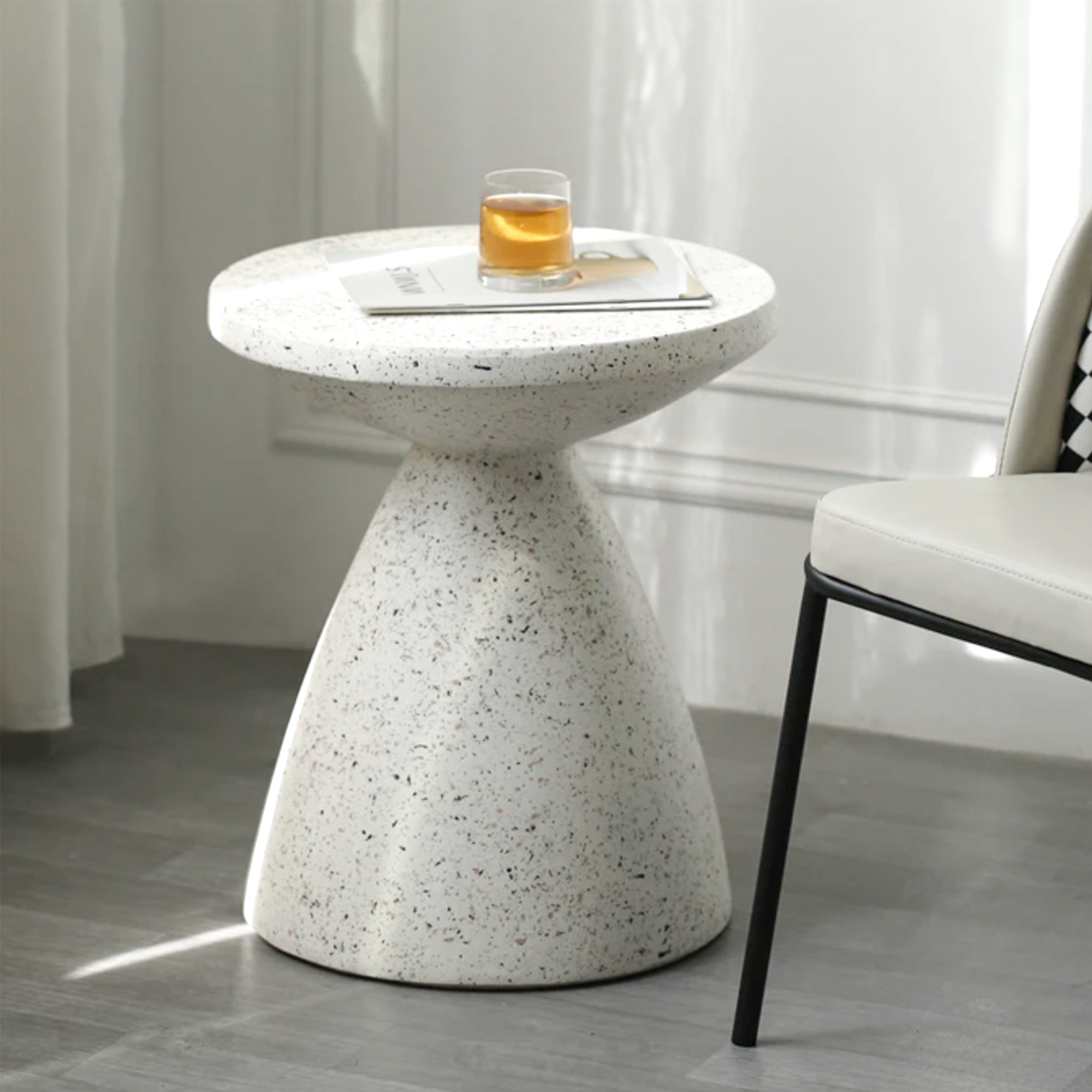Agder Round Coffee Accent Side Table