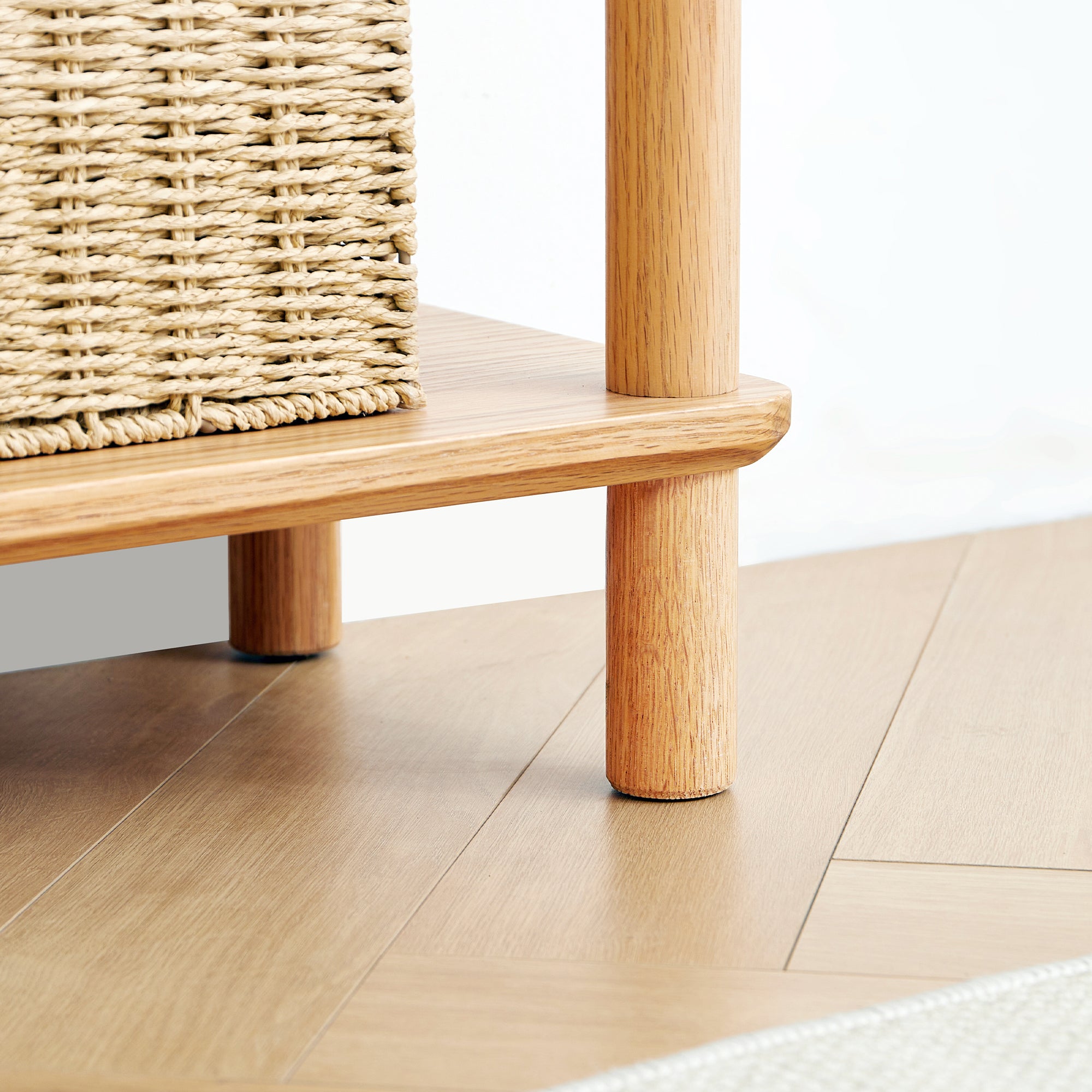 Harstad 2 Tier Solid Oak Display Shelf