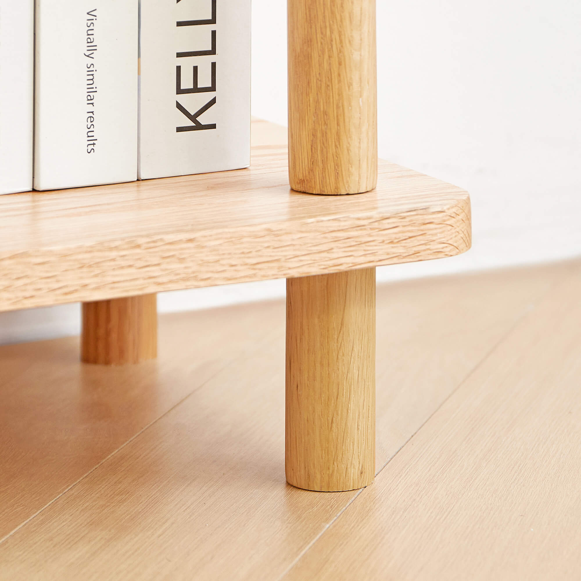 Ribe 3 Tier Solid Oak Tall Display Rack