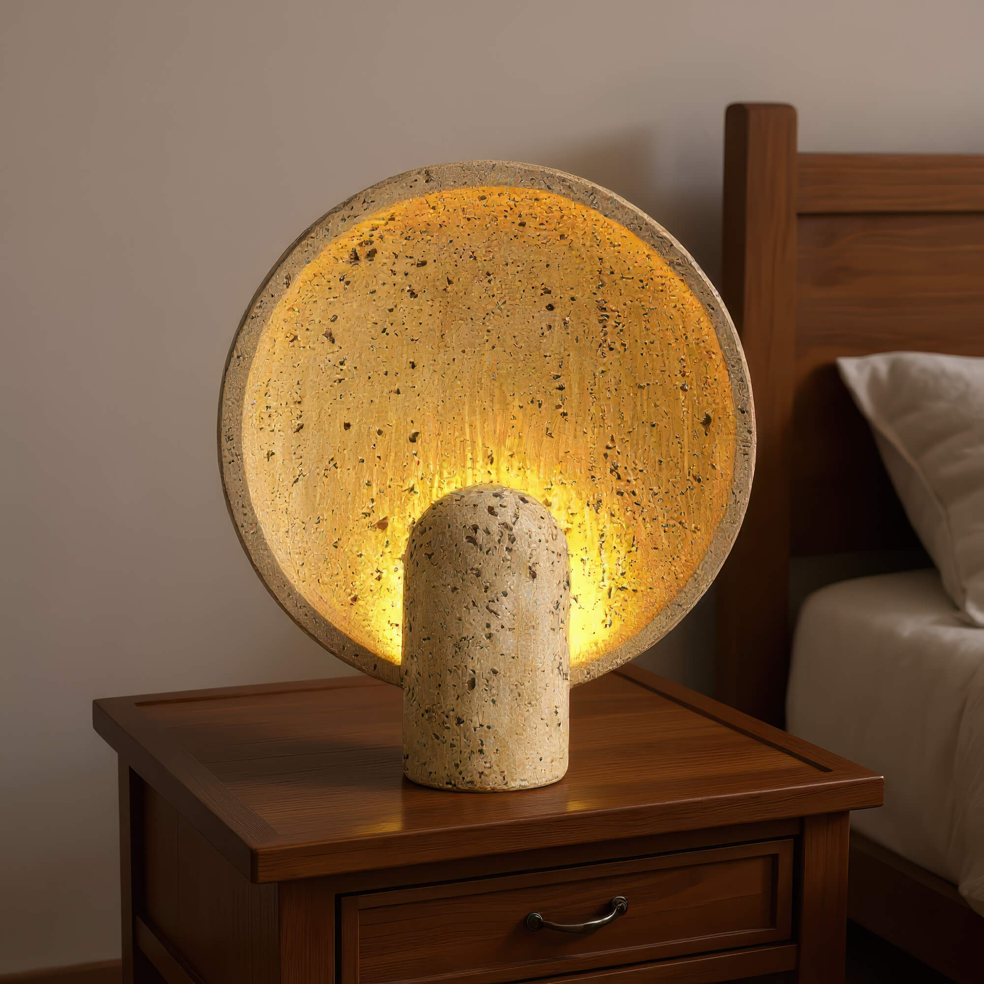 Umea Travertine Table Lamp