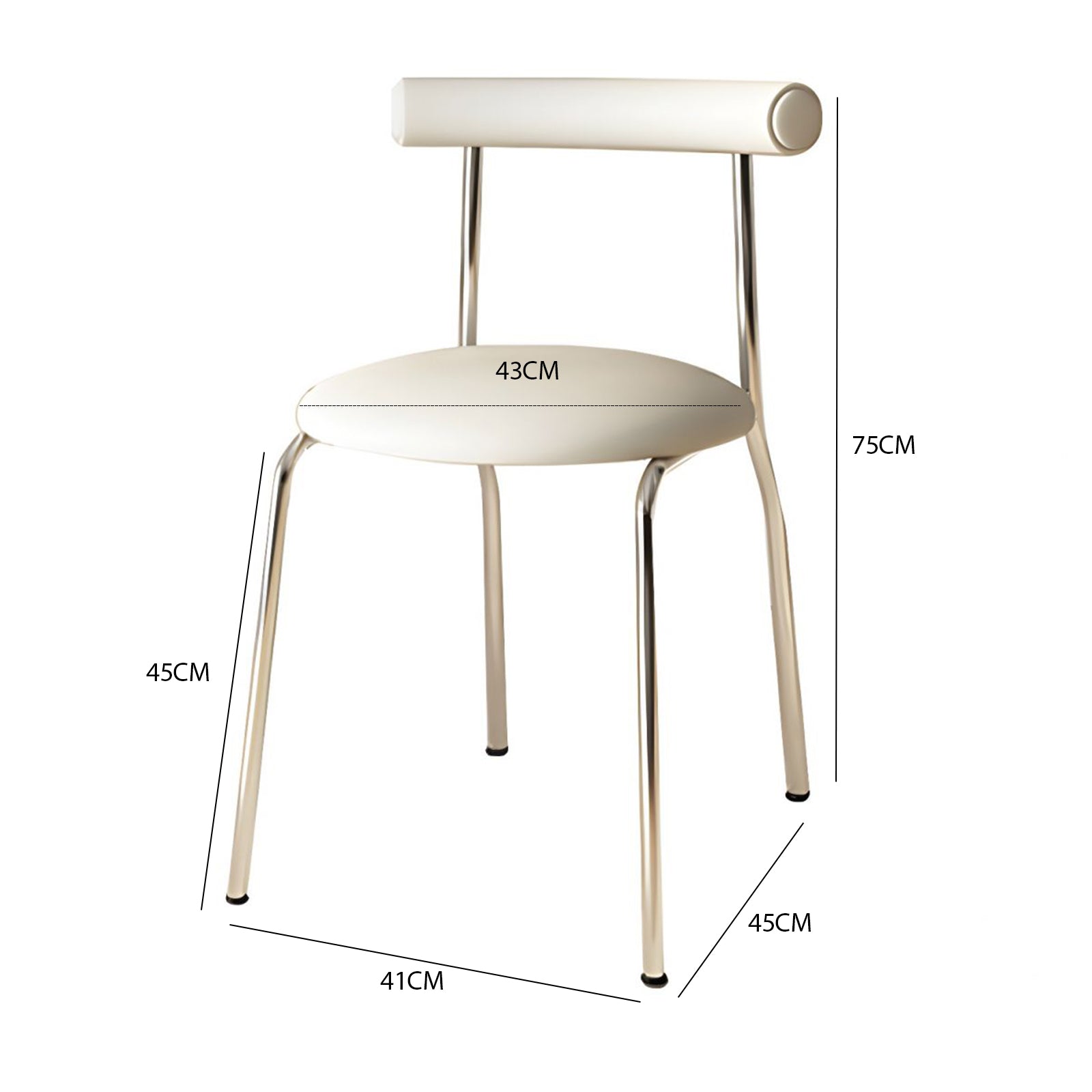 Asker PU Leather Dining Chair