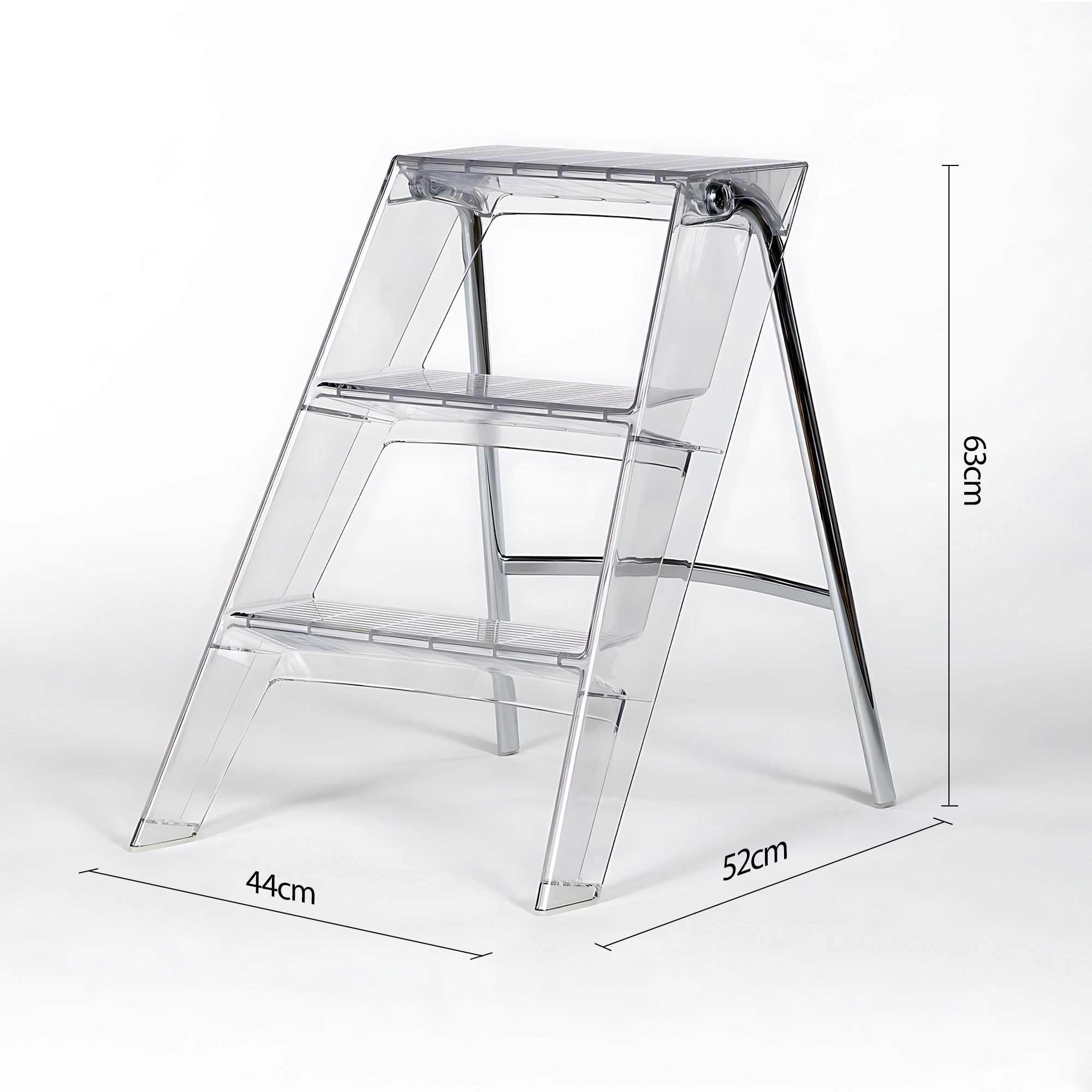 Anders Clear Acrylic Step Ladder | Replica Kartell Upper Step Ladder