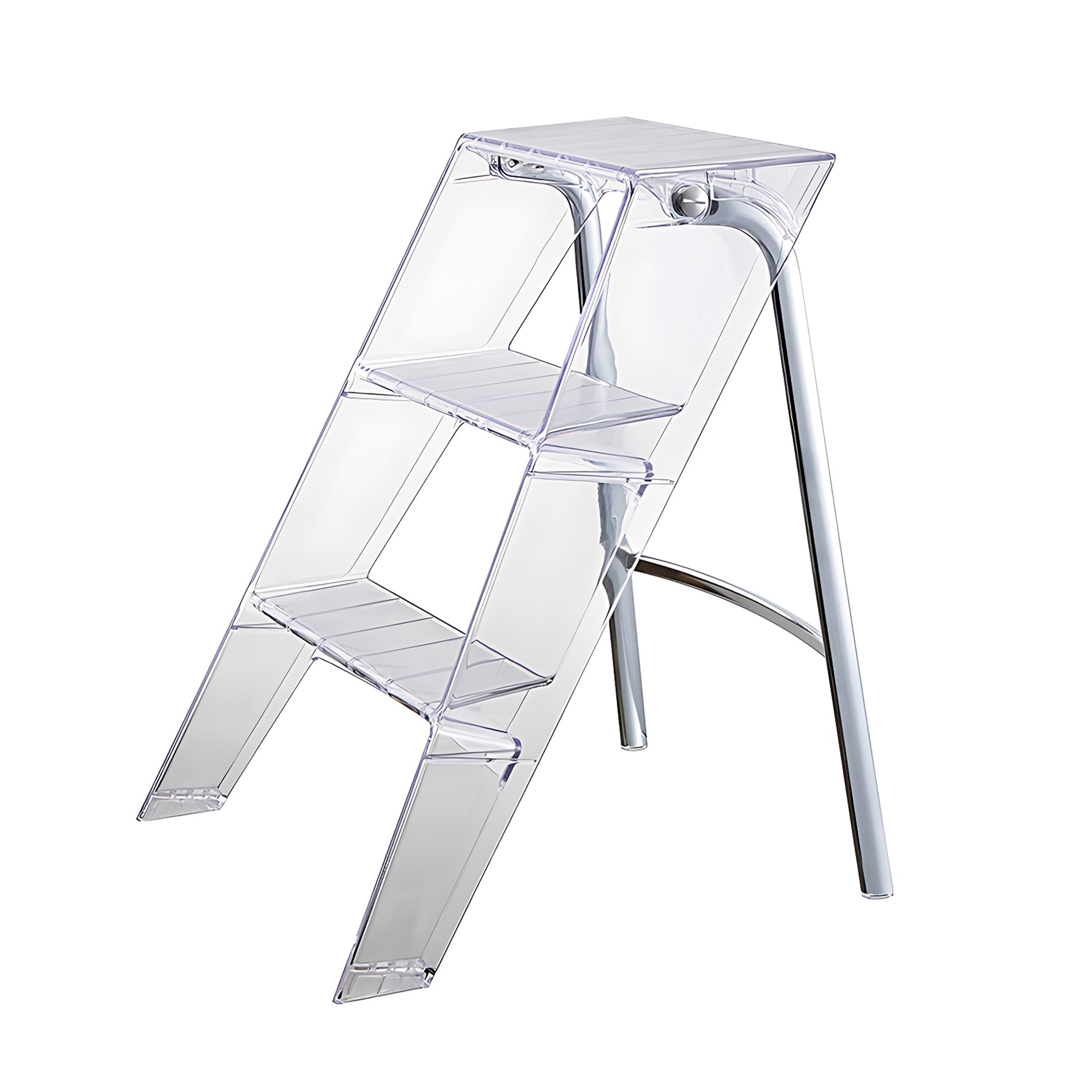 Anders Clear Acrylic Step Ladder | Replica Kartell Upper Step Ladder