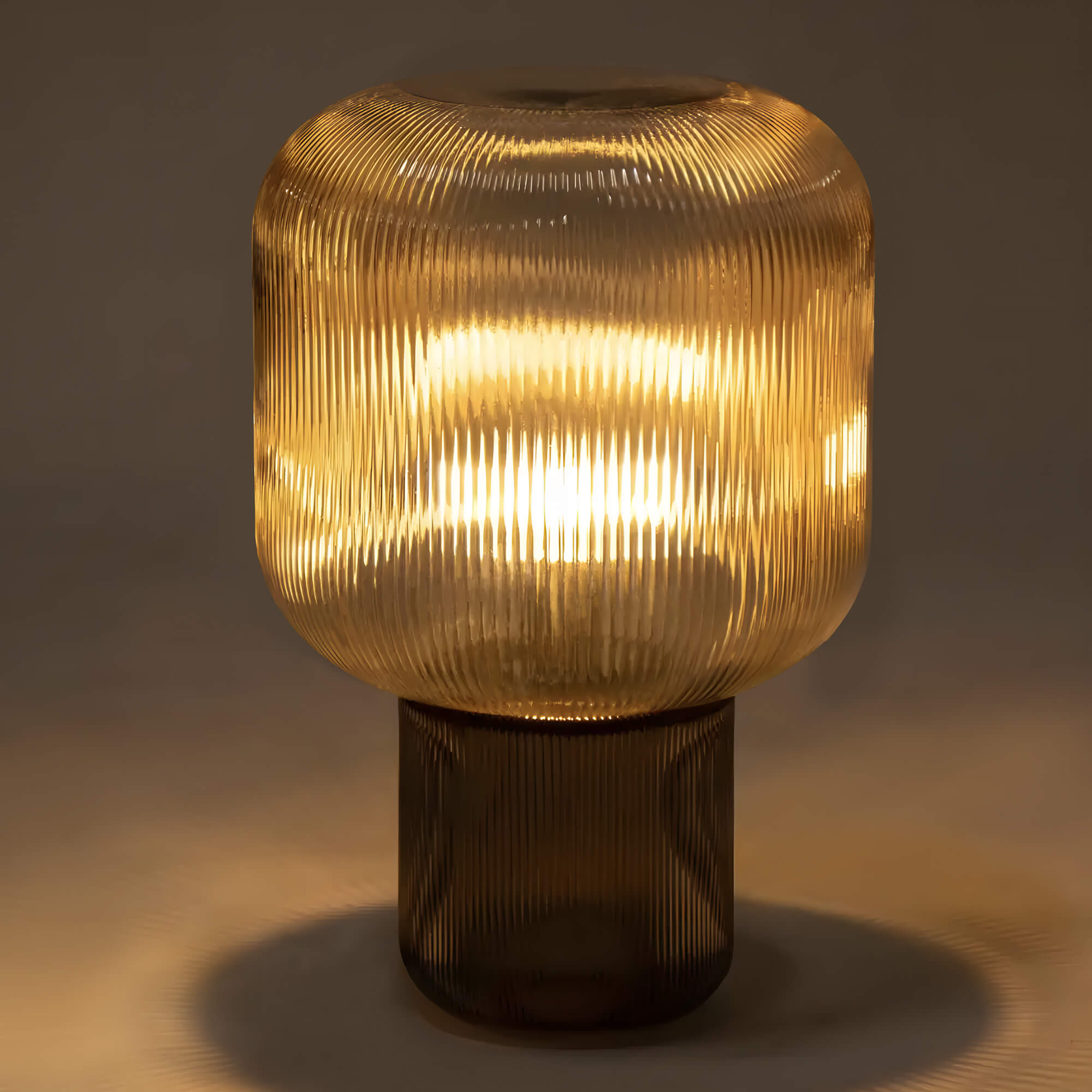 Arsta Smoked Glass Table Lamp