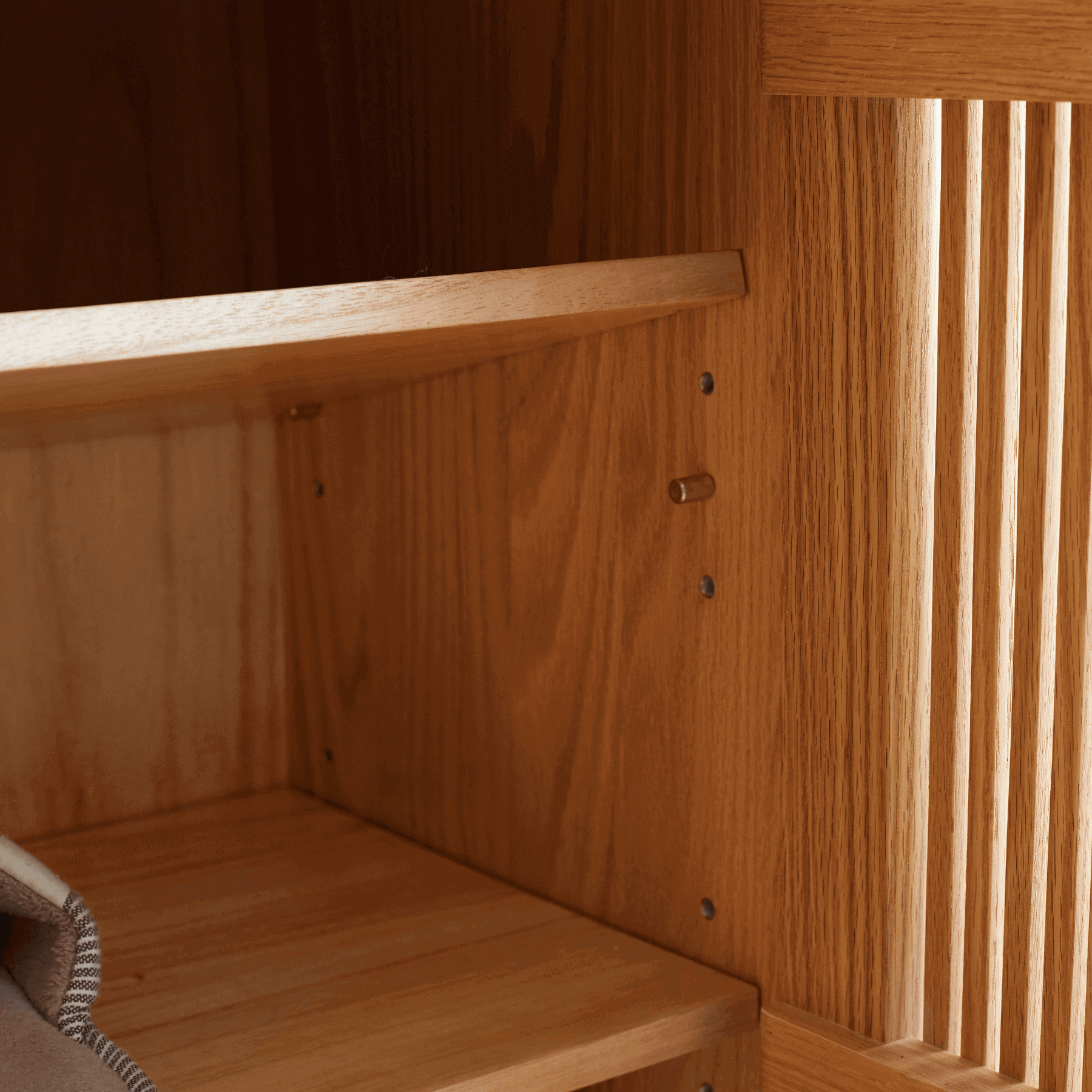 wooden shoe rack