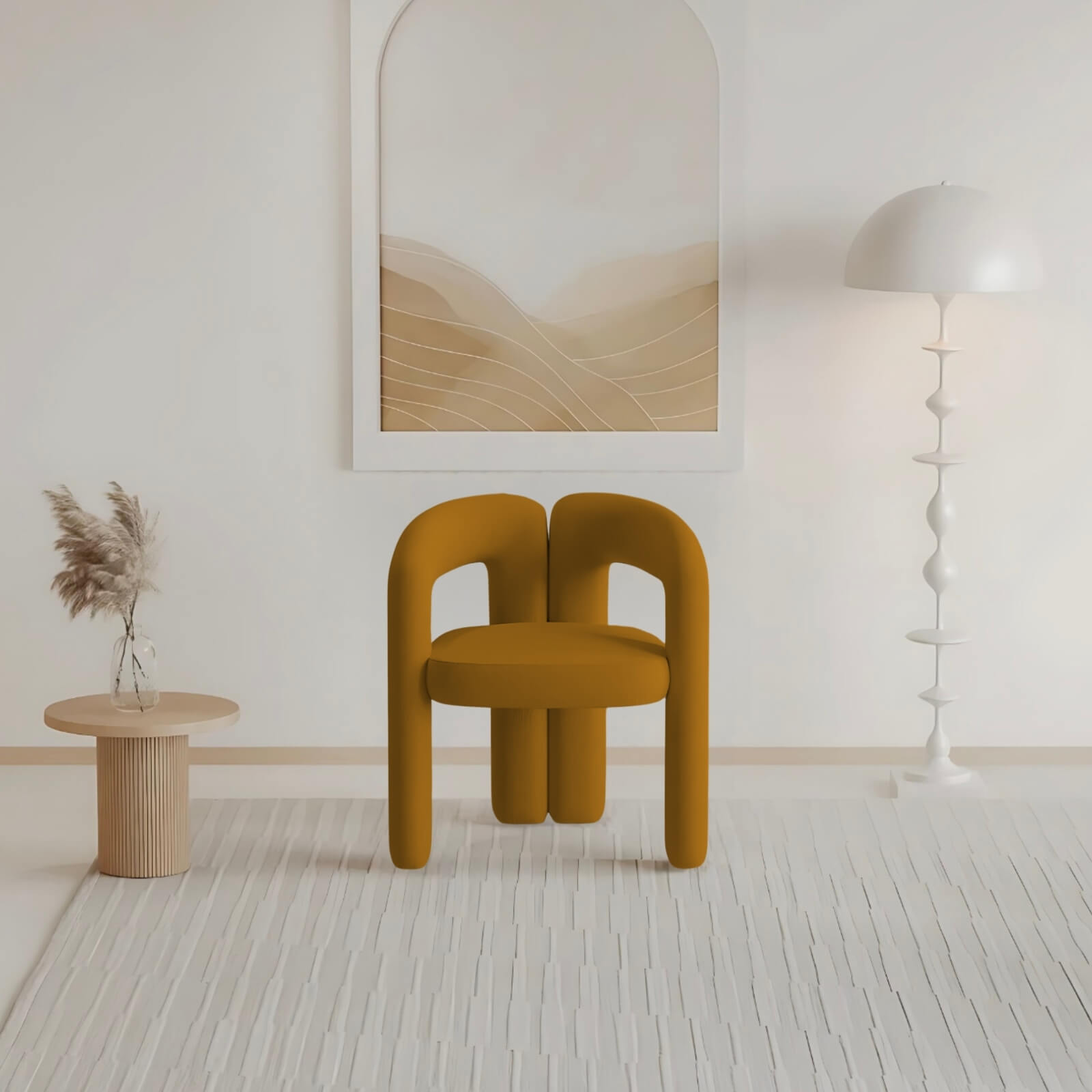 Sandness Padded Lounge Accent Chair | Replica Dudet Chair