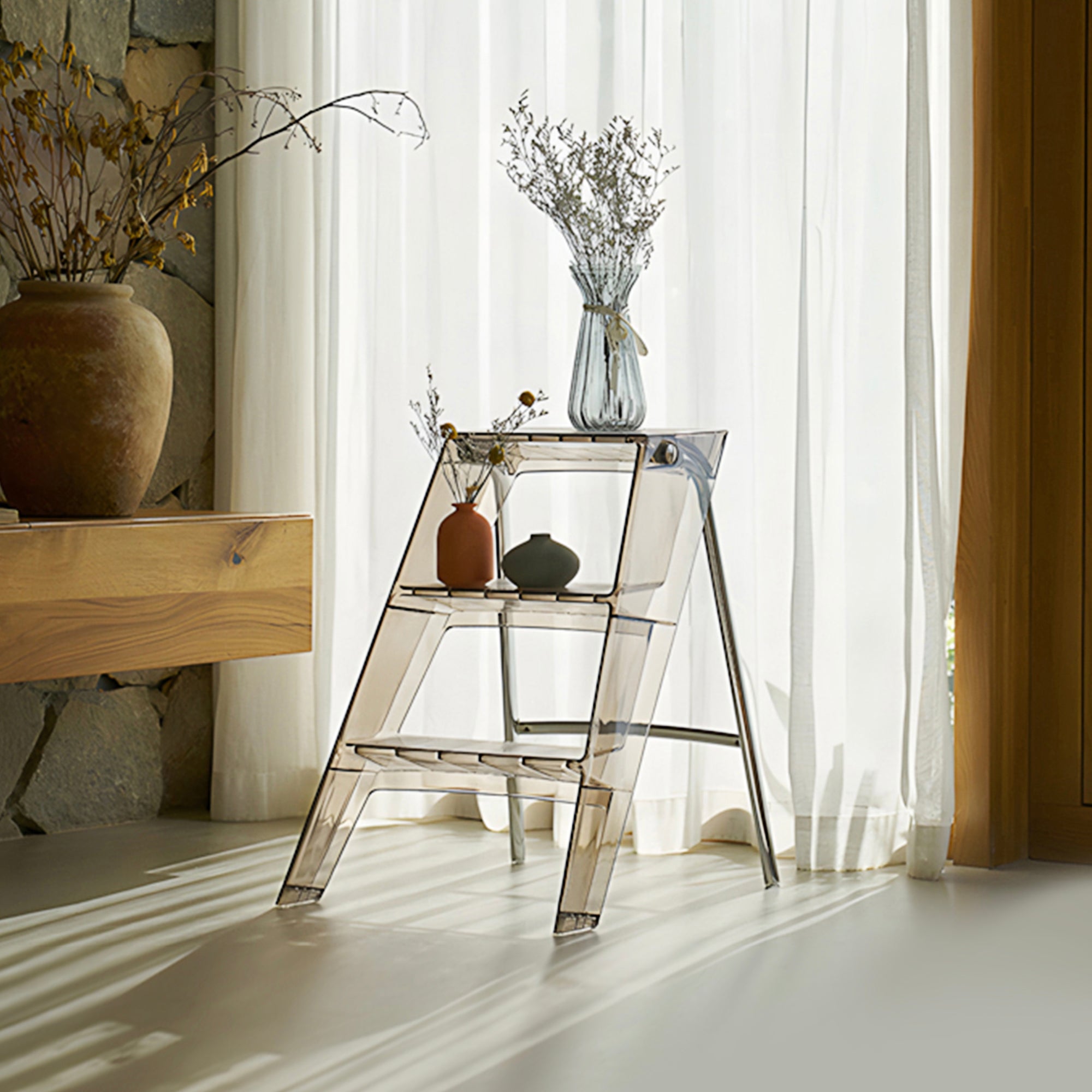 Anders Acrylic Step Ladder | Replica Kartell Upper Step Ladder