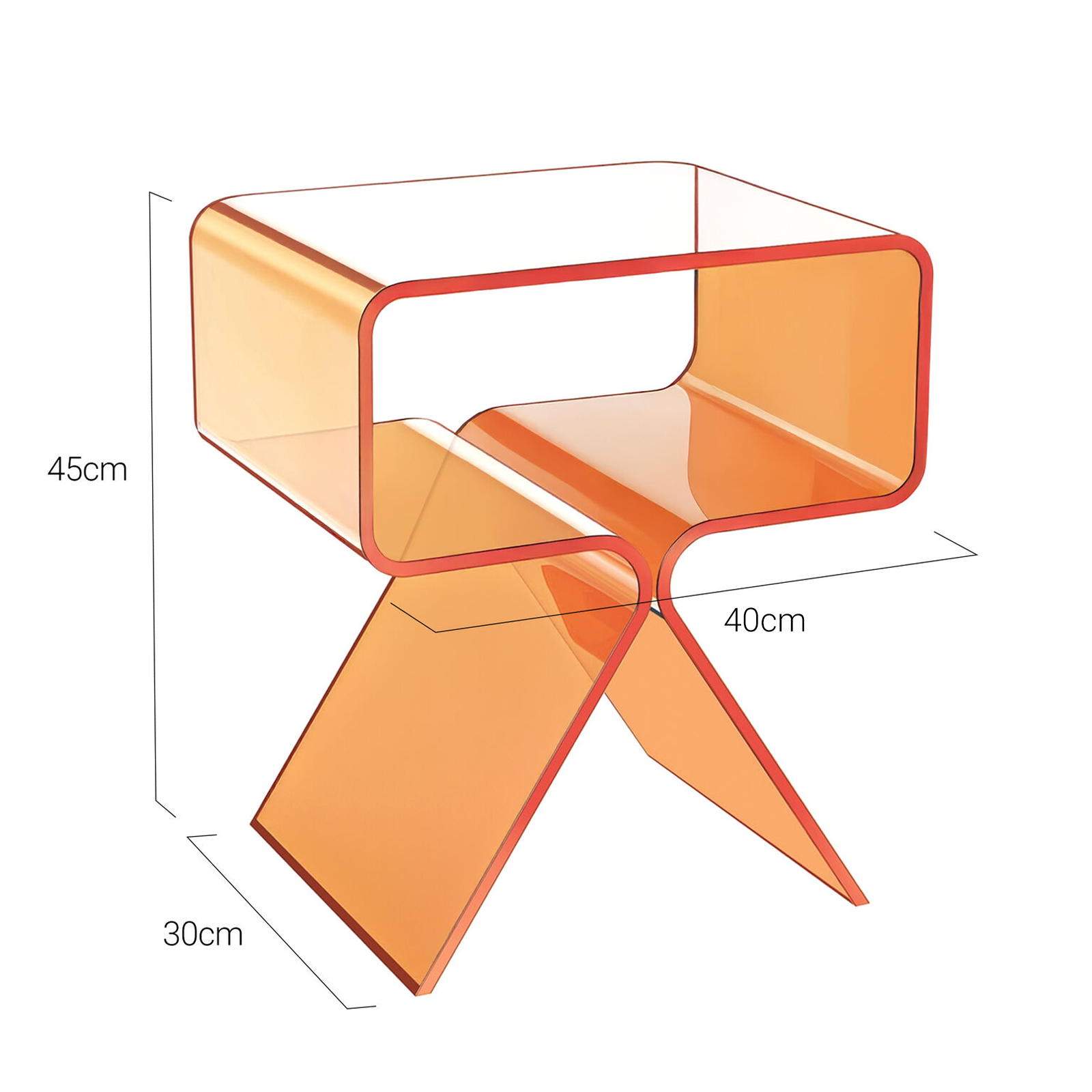 Hadsund Acrylic Side Table
