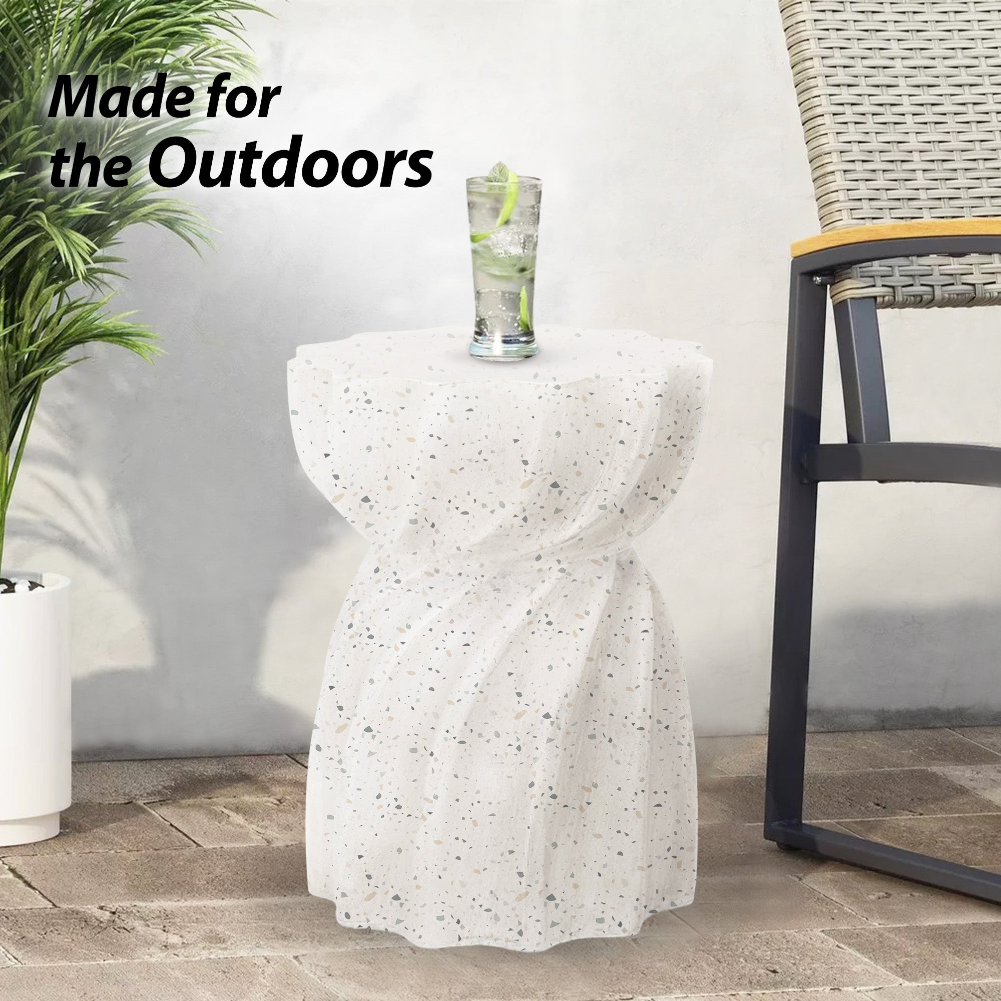 Oslo Side Table - Terrazzo White