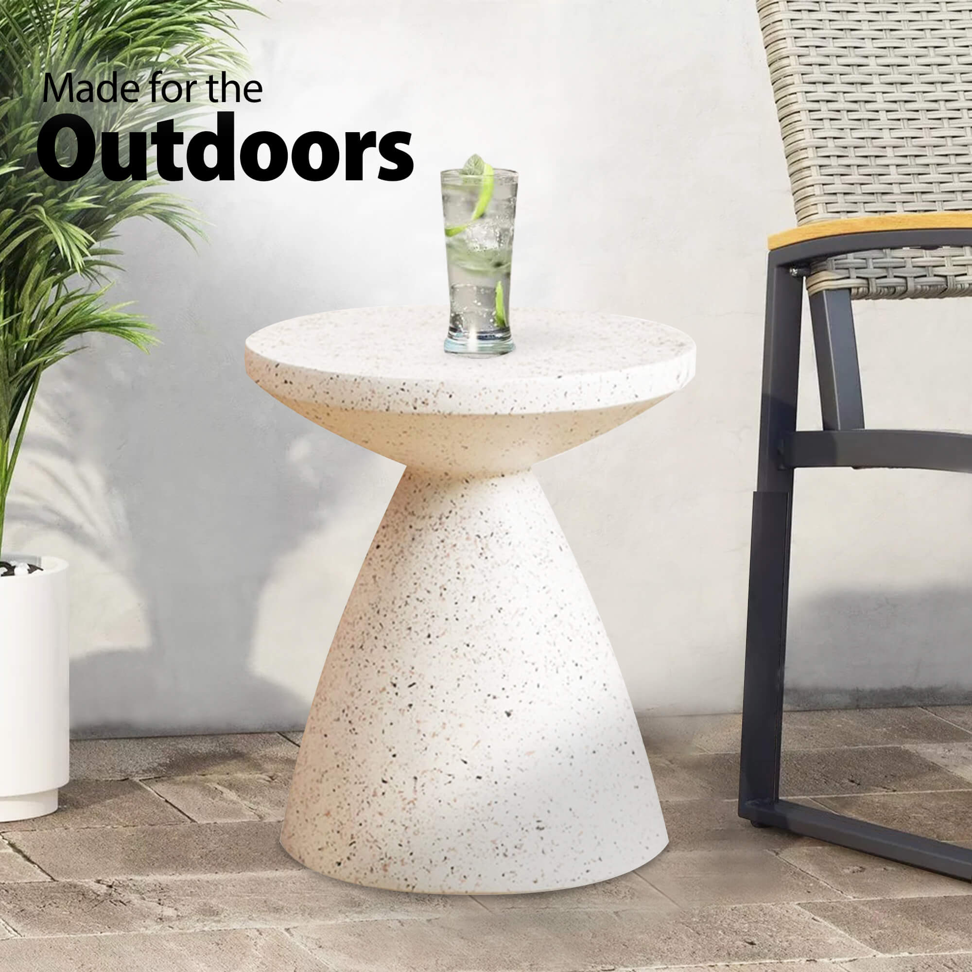 Agder Round Coffee Accent Side Table