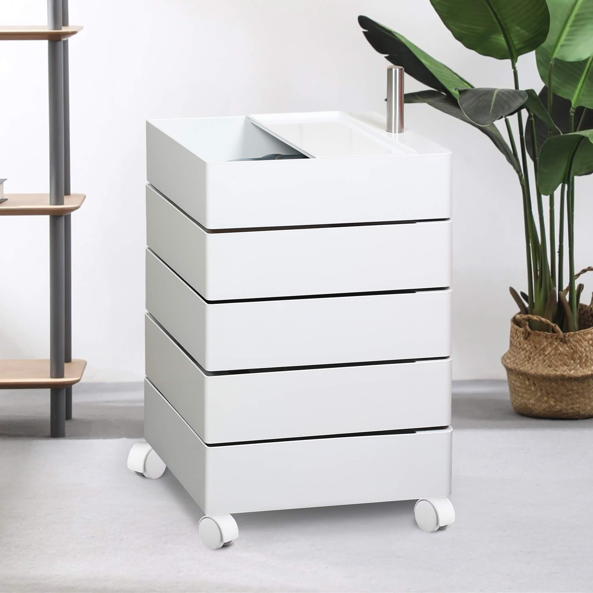 Odda 360° Rotating 5 Layer Cube Storage Box