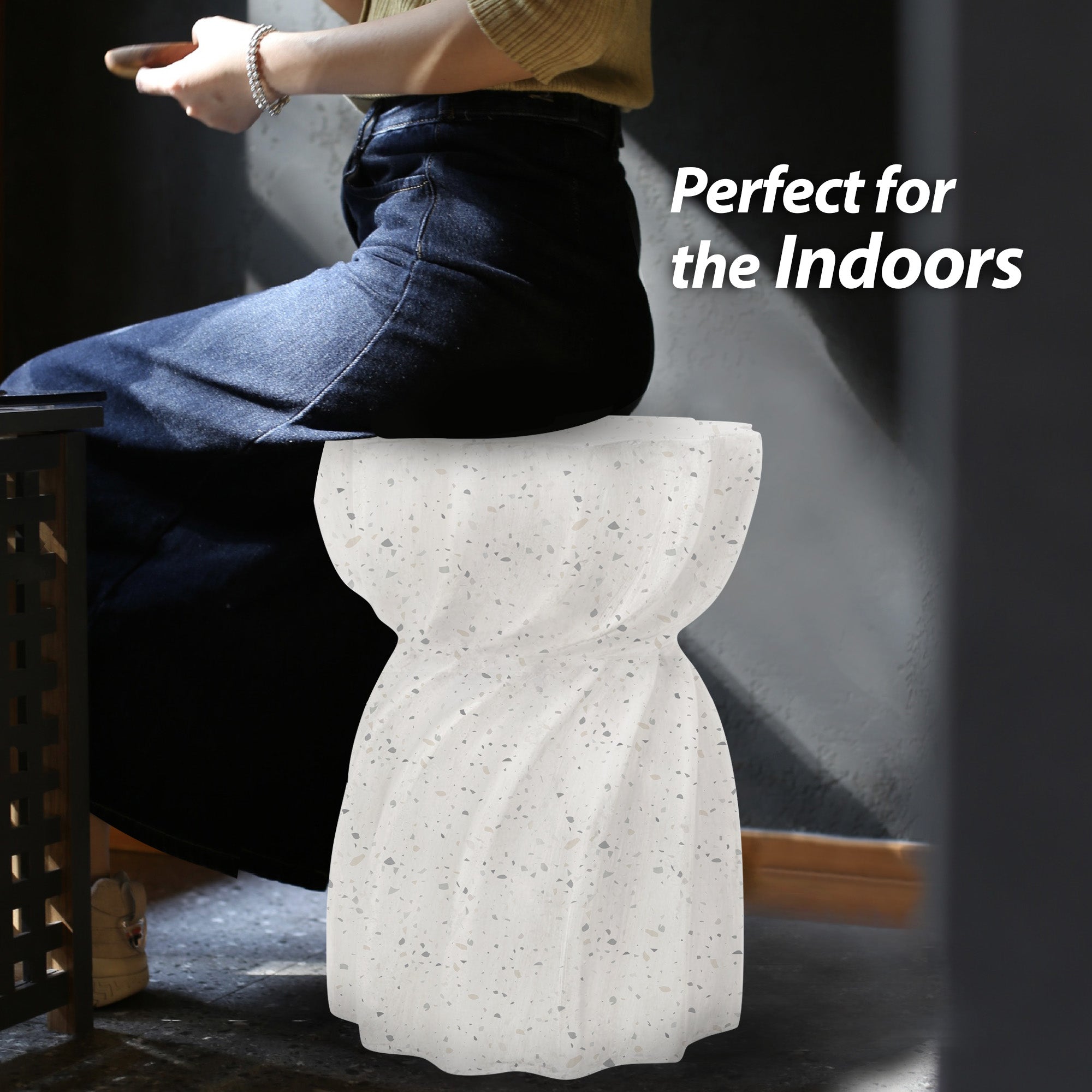 Oslo Side Table - Terrazzo White