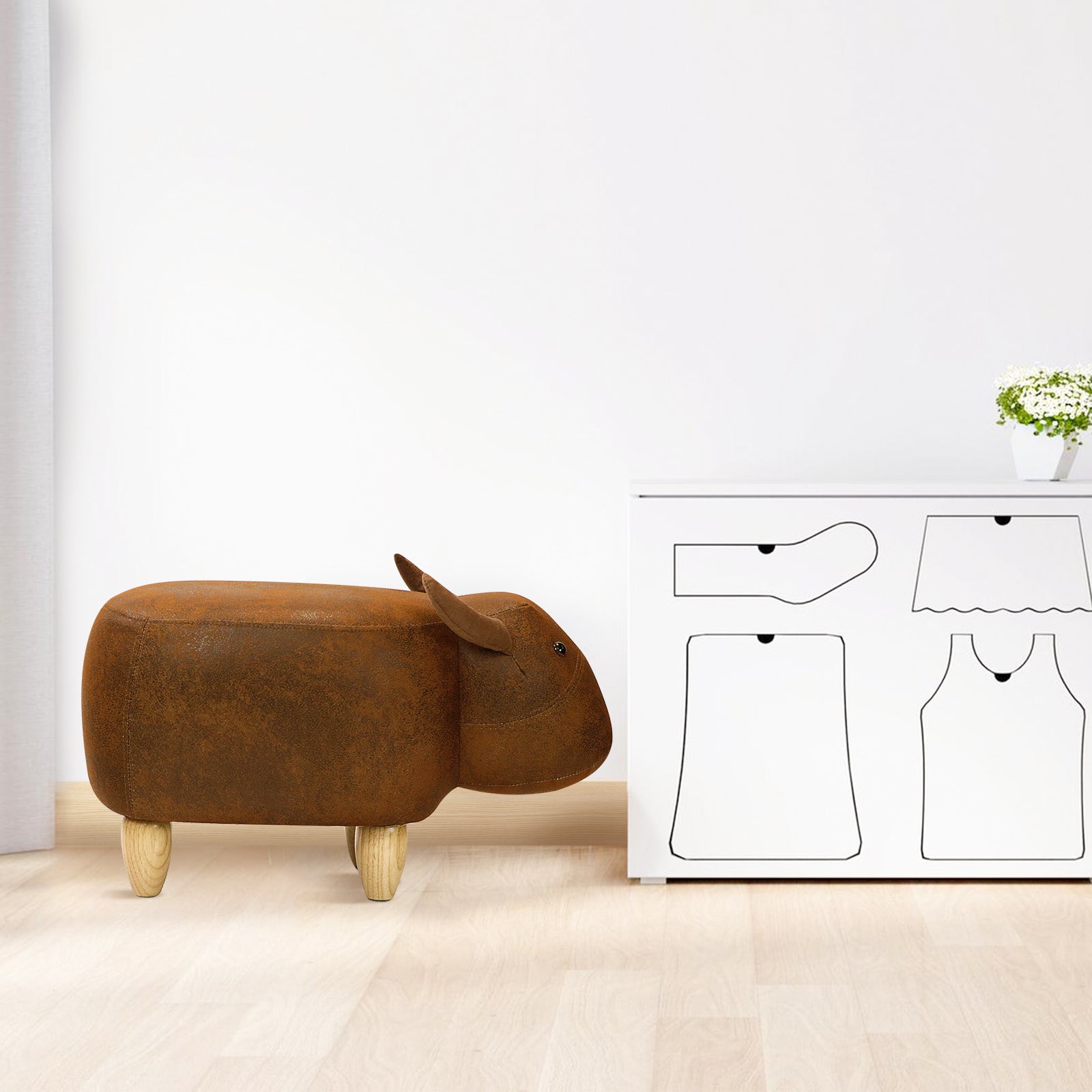 Rondane Cow Ottoman Seat