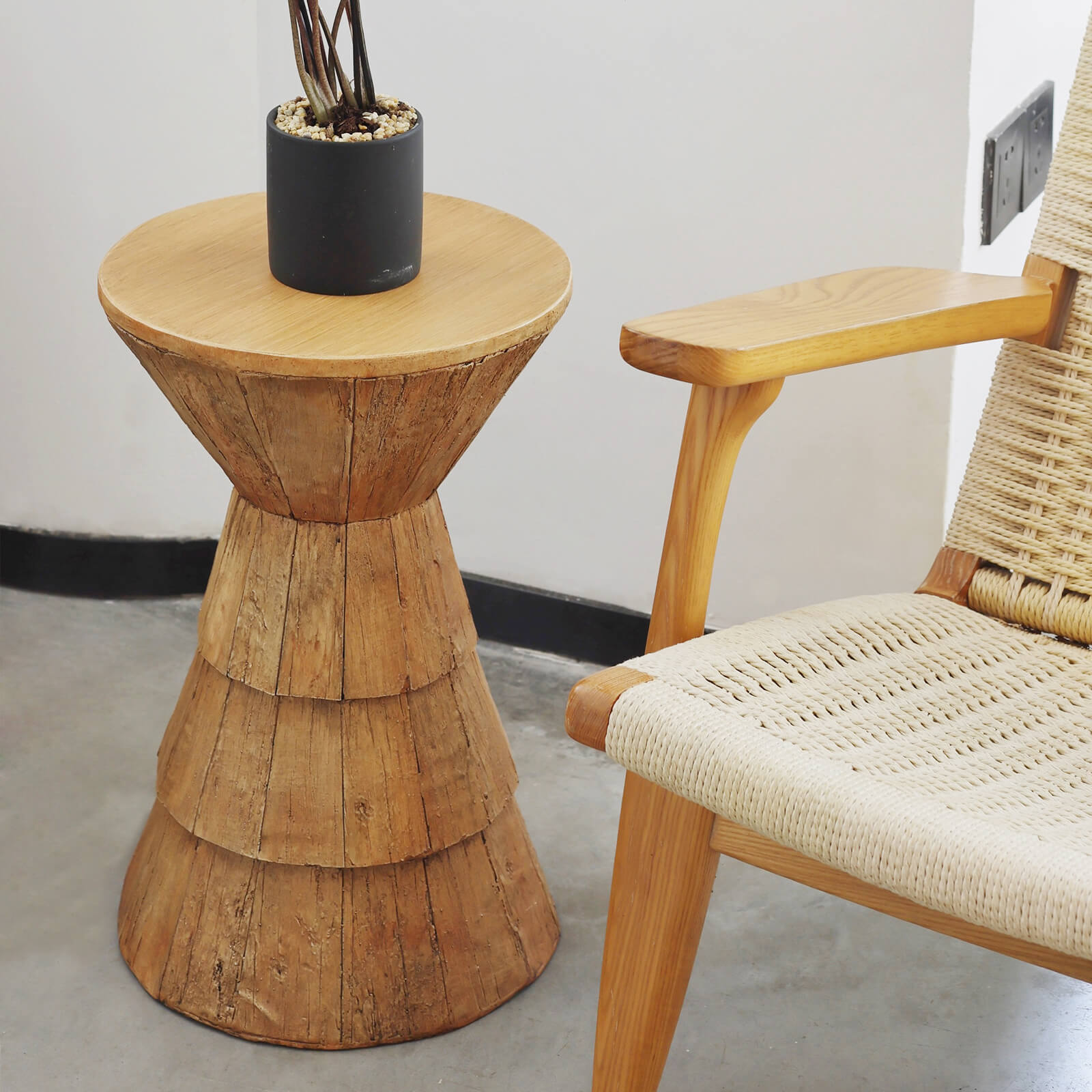 Drammen Faux Wood Accent Table