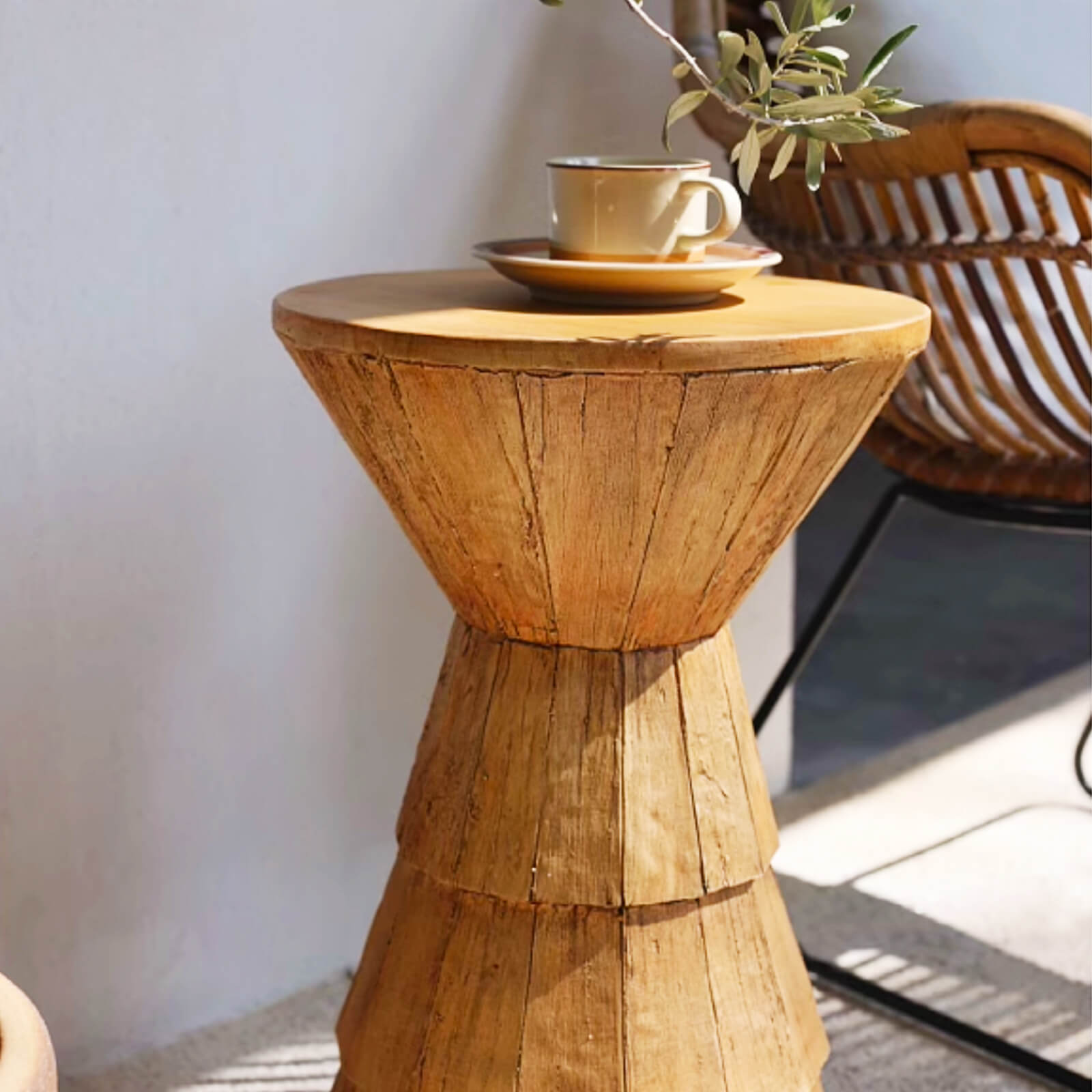 Drammen Faux Wood Accent Table