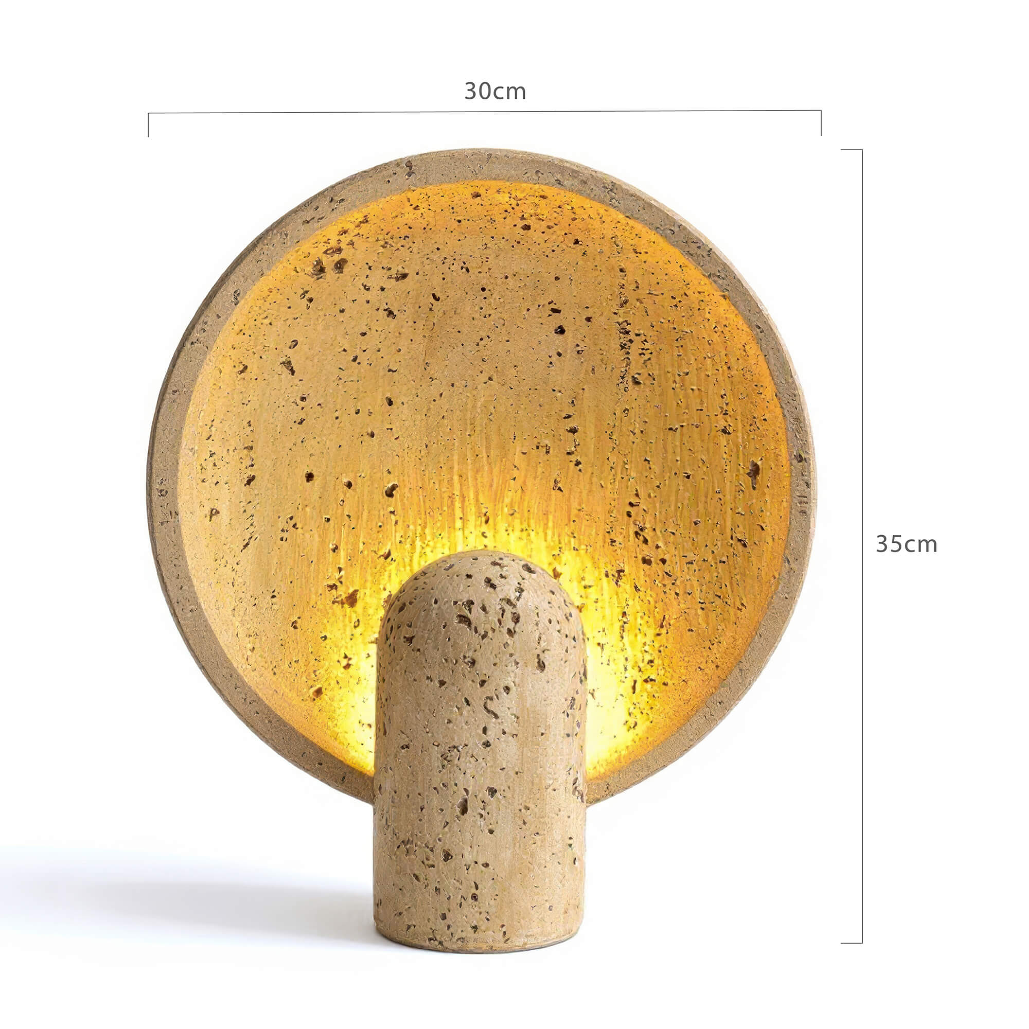 Umea Travertine Table Lamp