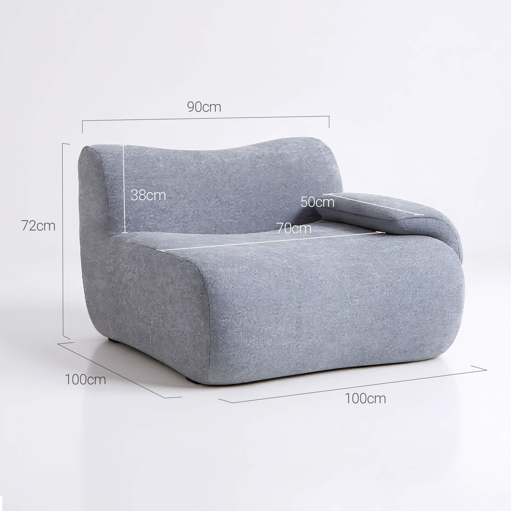 Arvika Modular Left Armrest Chair