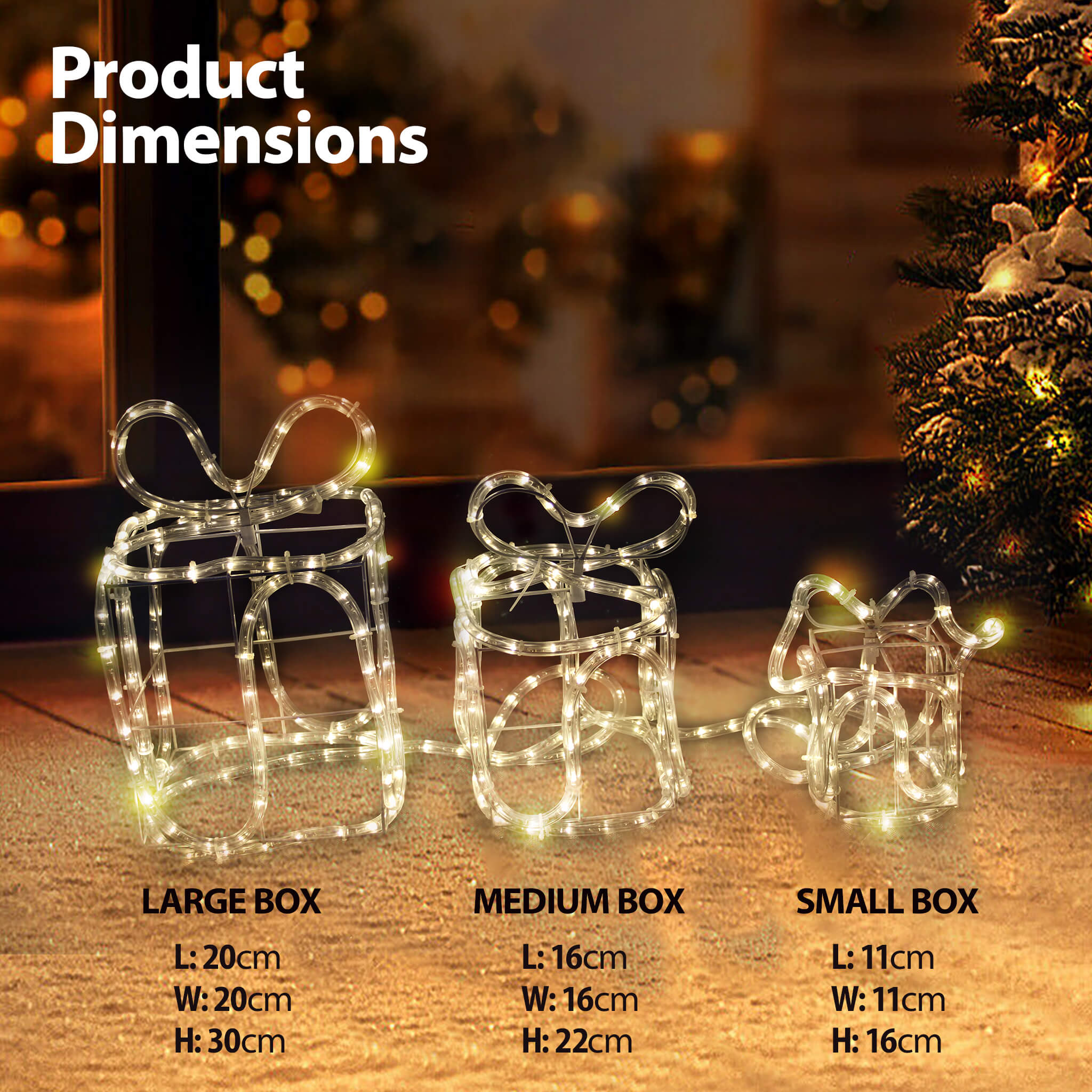 Silkeborg 3 Gift Box Motif Lights