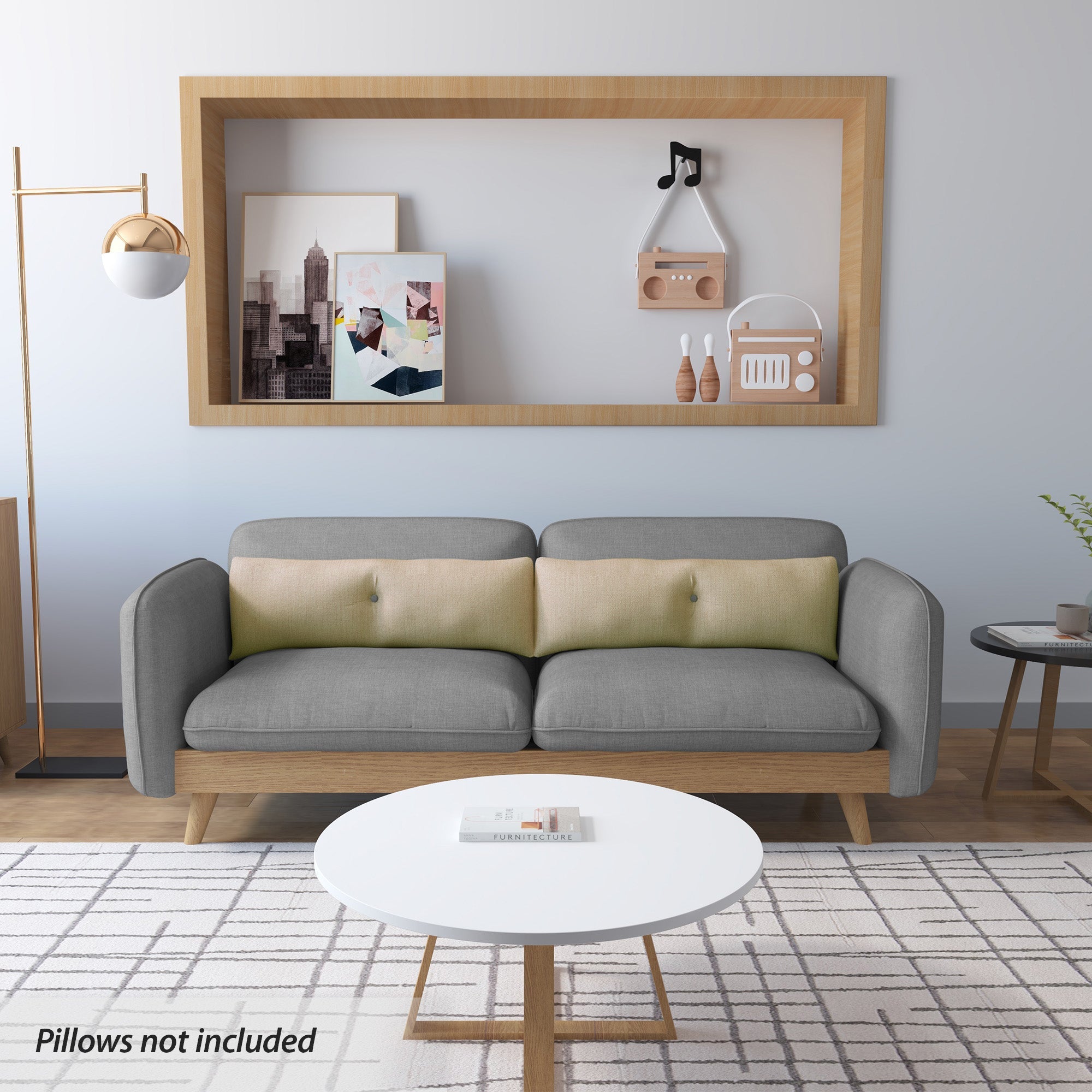 Flen 3 Seater Linen Sofa