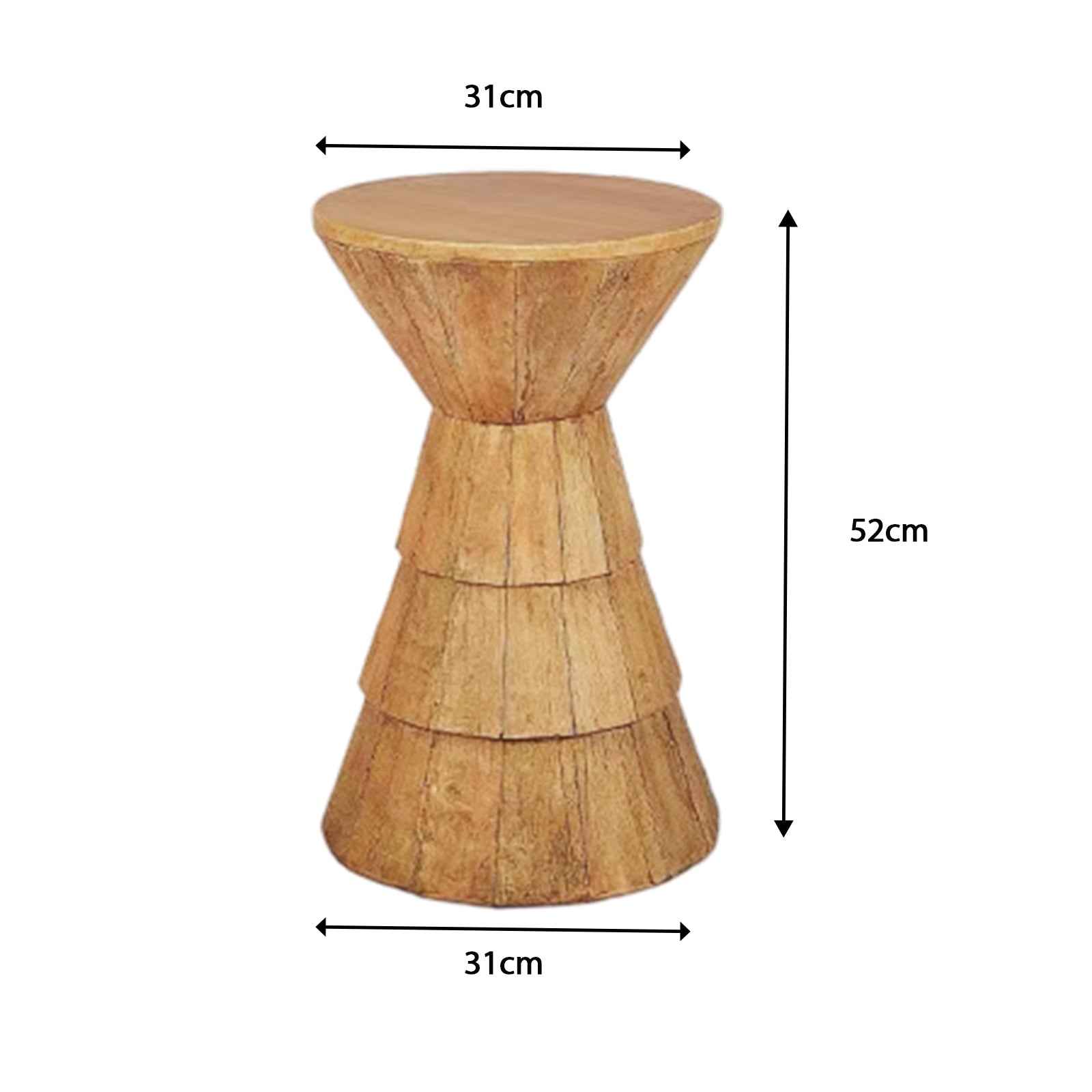 Drammen Faux Wood Accent Table