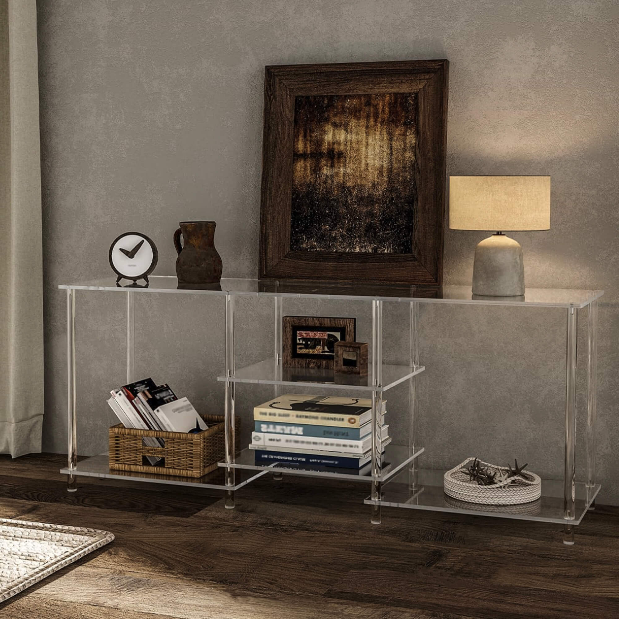 Hadsten Acrylic Console Table
