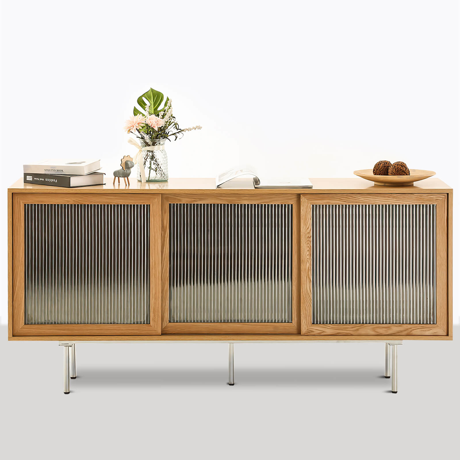 Hirtshals 160cm Oak Veneer TV Entertainment Stand