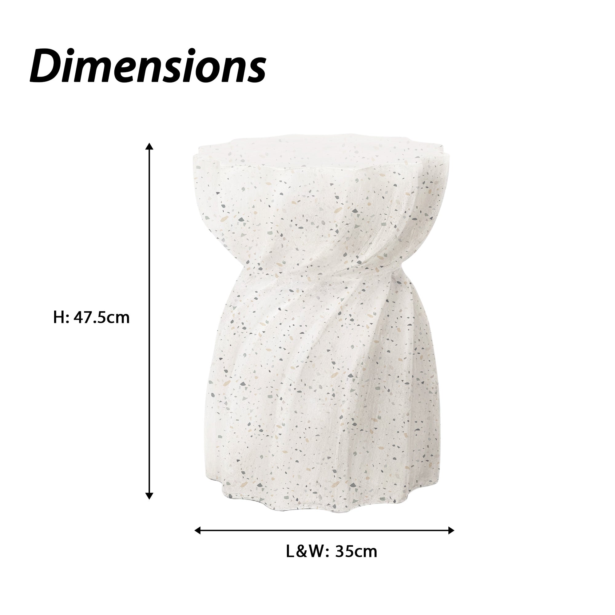 Oslo Side Table - Terrazzo White