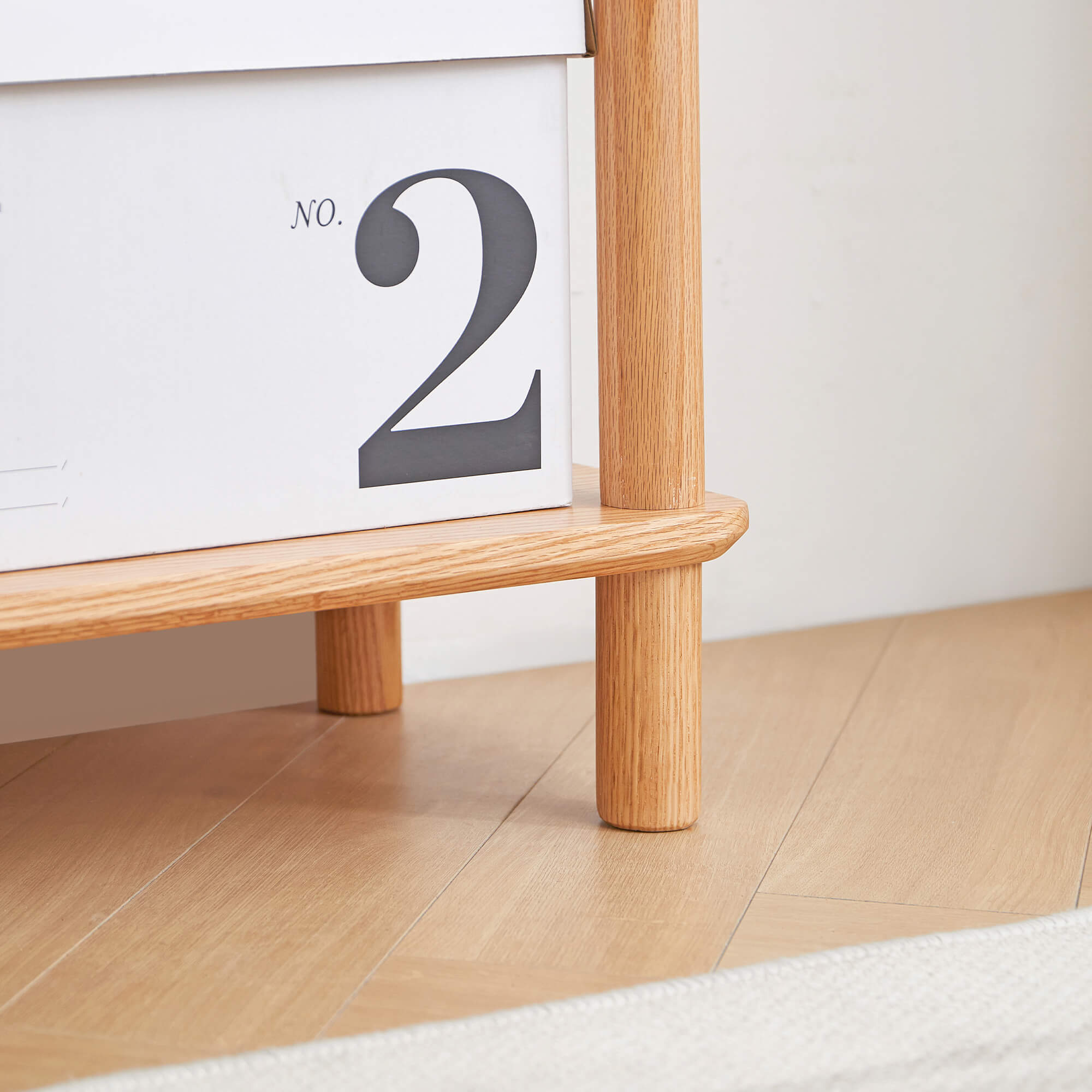 Holme 4 Tier Solid Oak Display Shelf