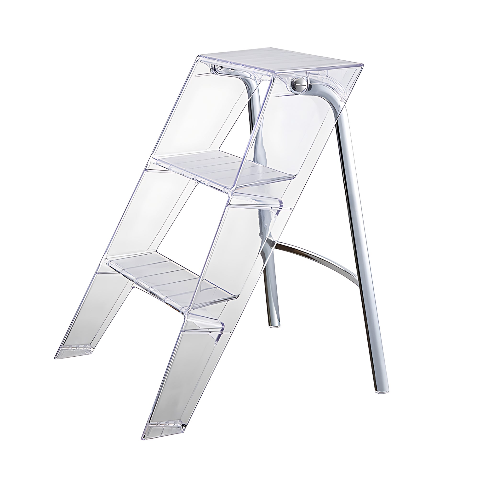 Anders Clear Acrylic Step Ladder | Replica Kartell Upper Step Ladder