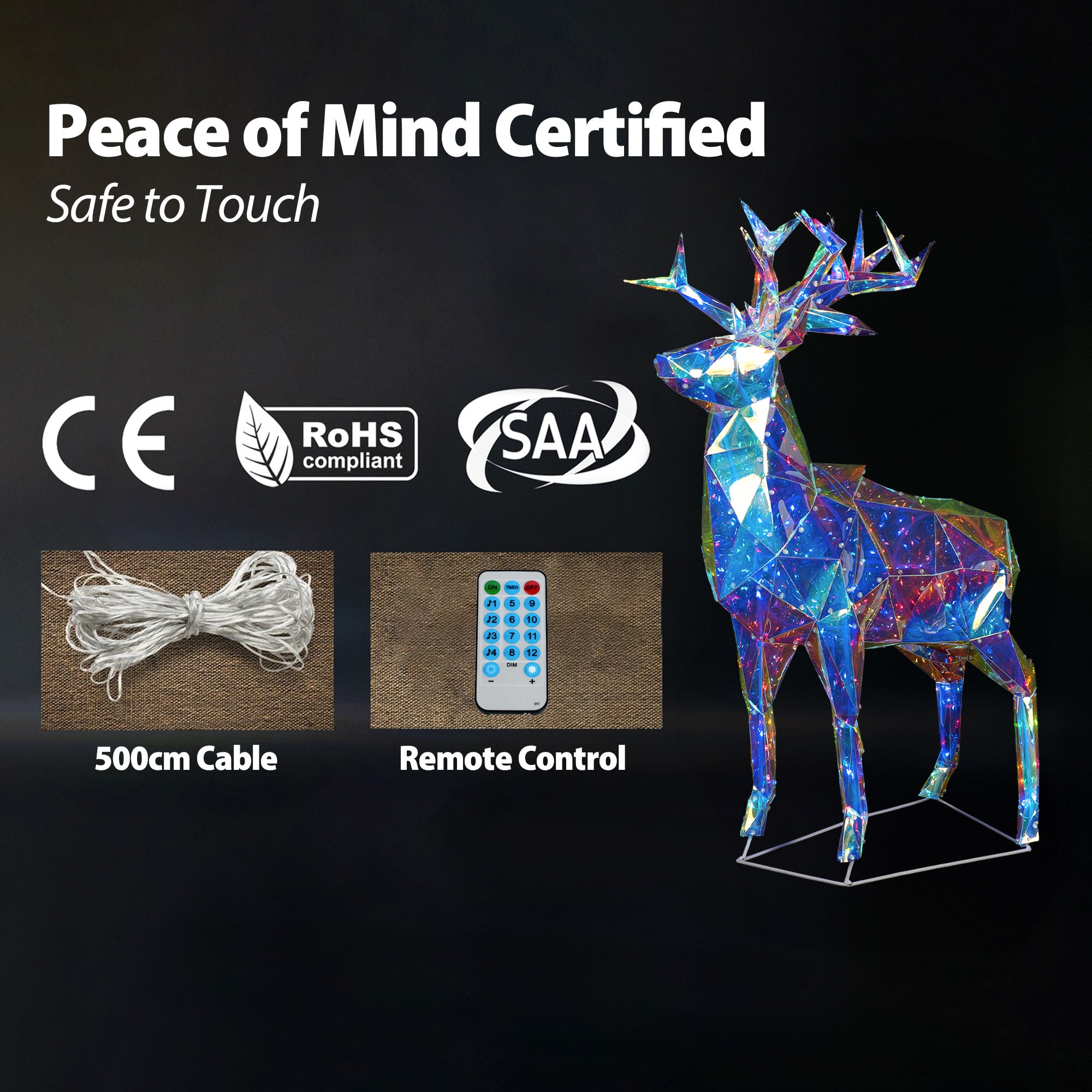 Kolding LED Deer Motif Lights