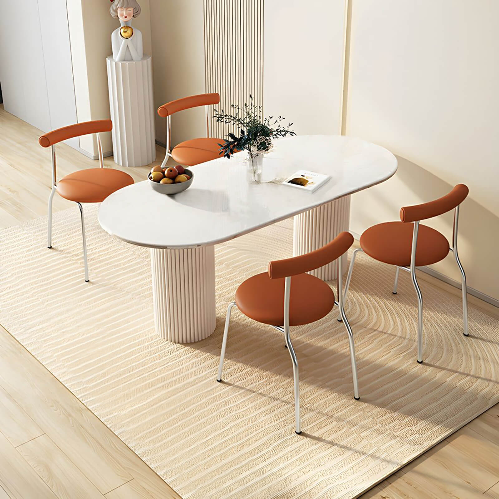 Asker PU Leather Dining Chair