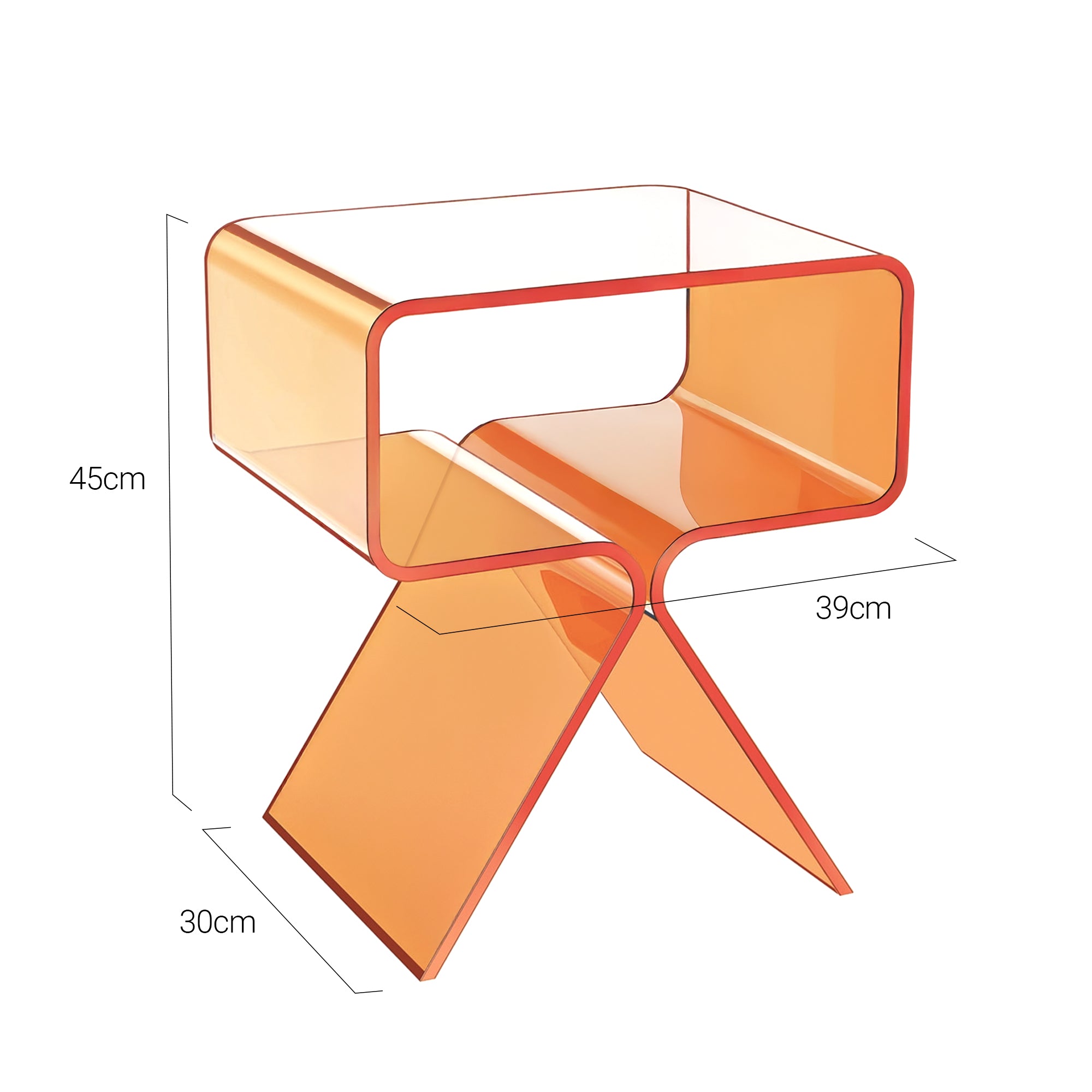 Hadsund Acrylic Side Table