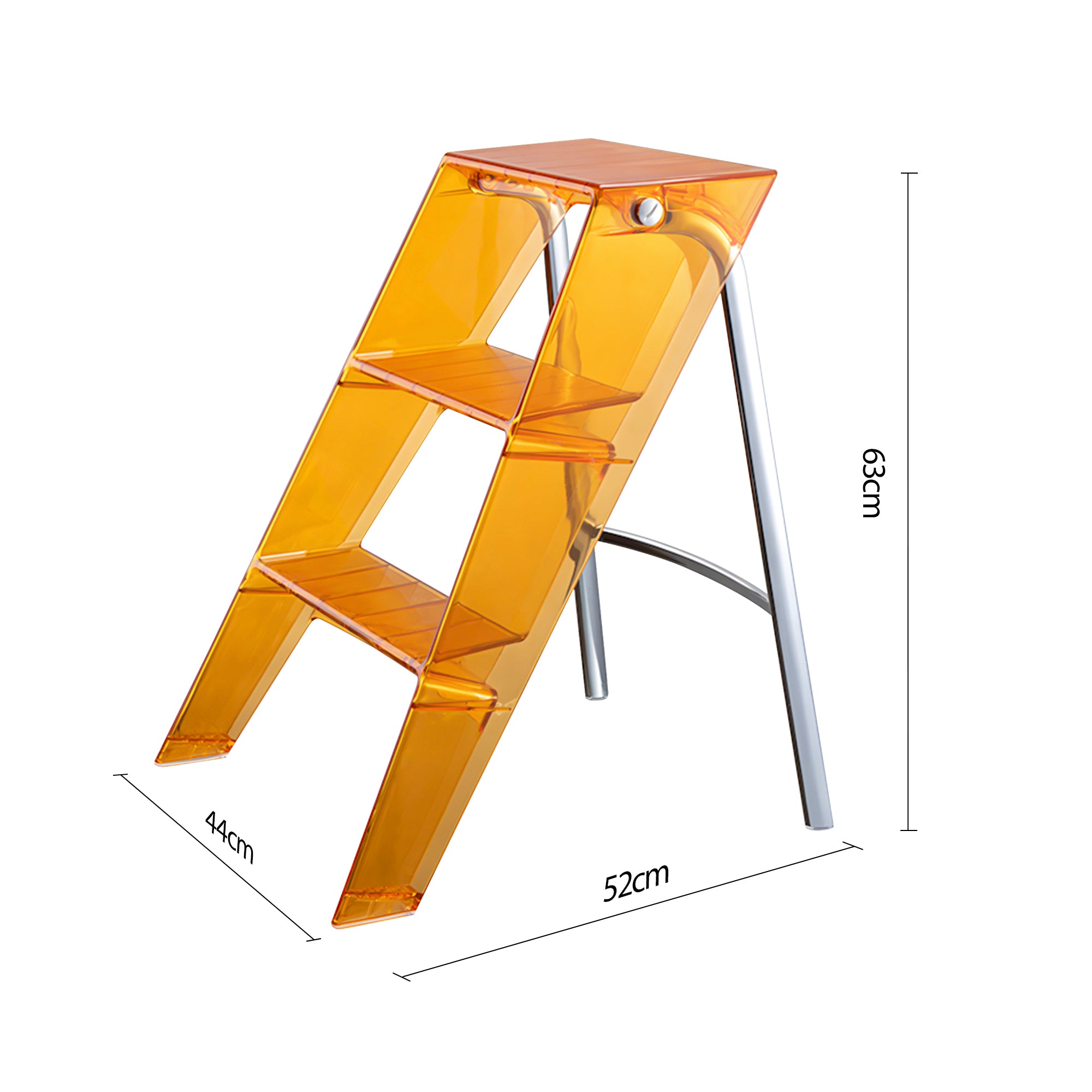 Anders Acrylic Step Ladder | Replica Kartell Upper Step Ladder