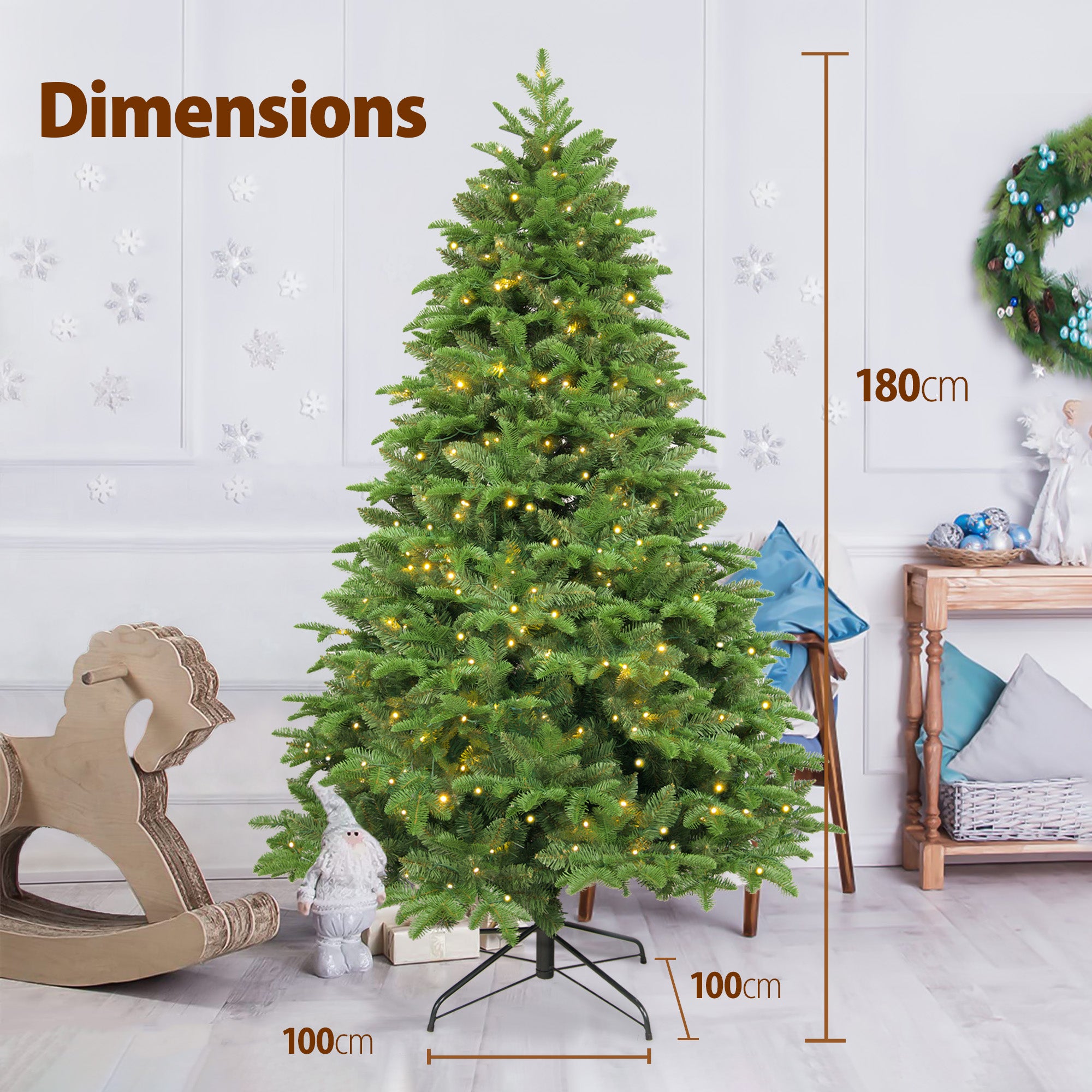 1.8M Classic Green Christmas Tree