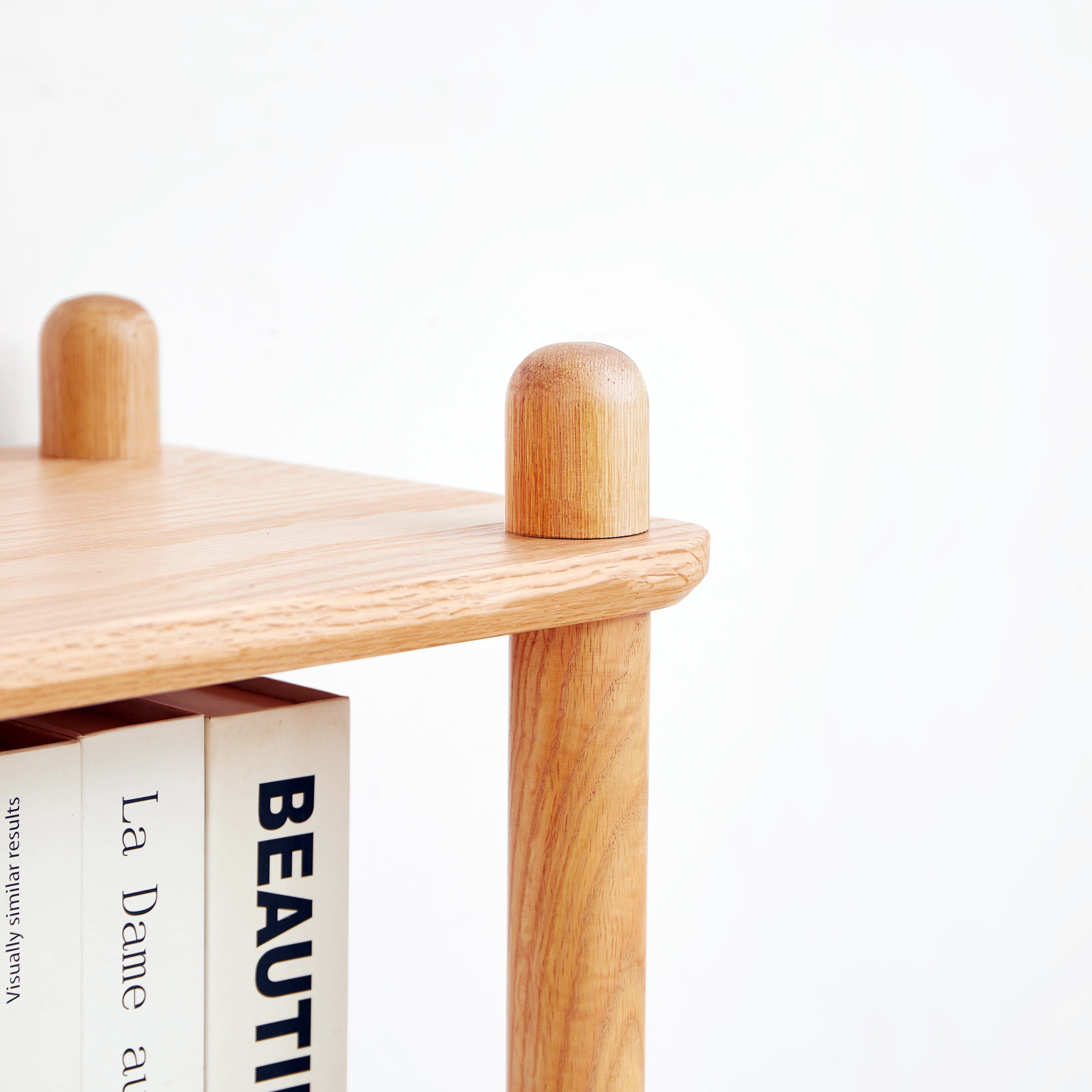 Harstad 2 Tier Solid Oak Display Shelf