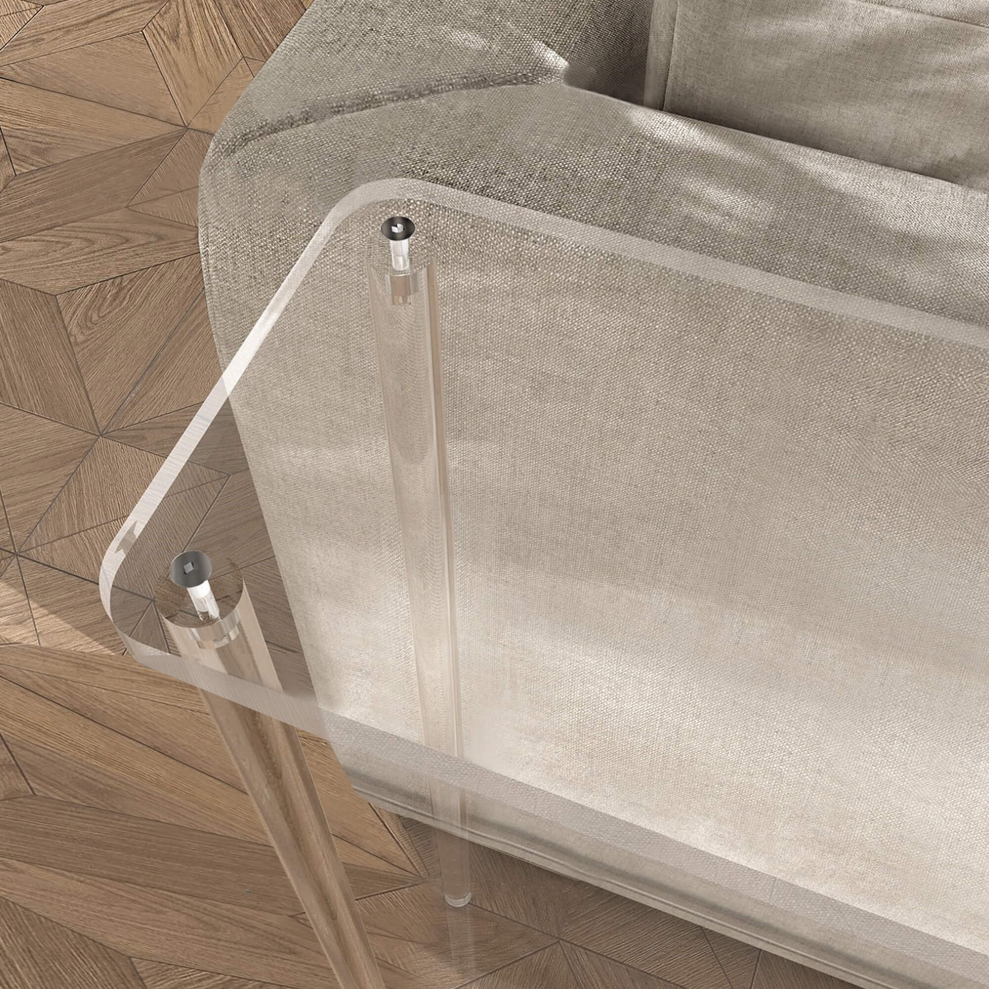 Hammel Acrylic Console Table
