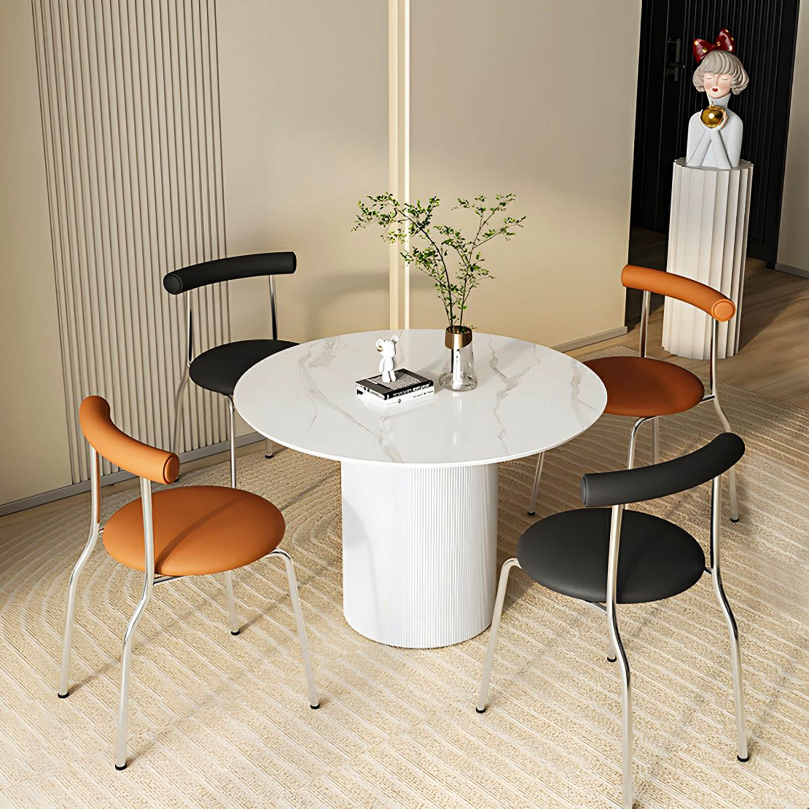 Asker PU Leather Dining Chair