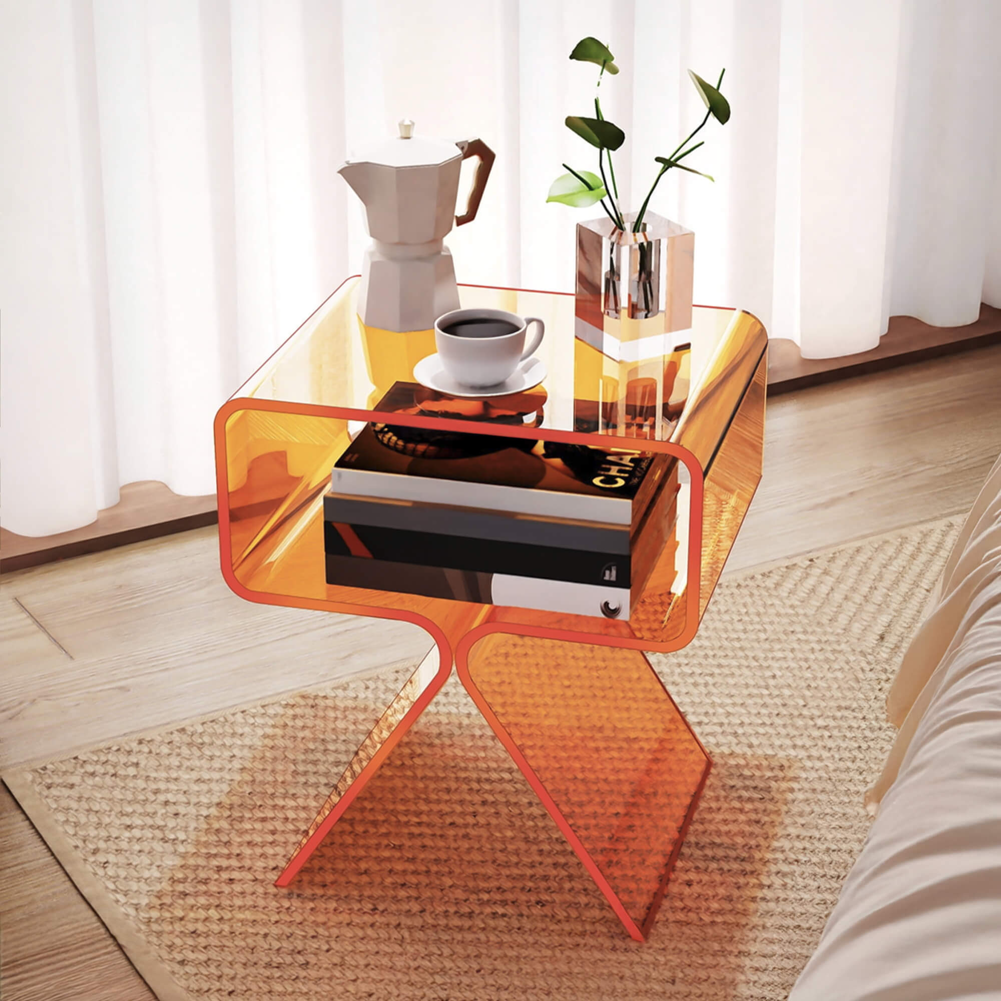 Hadsund Acrylic Side Table