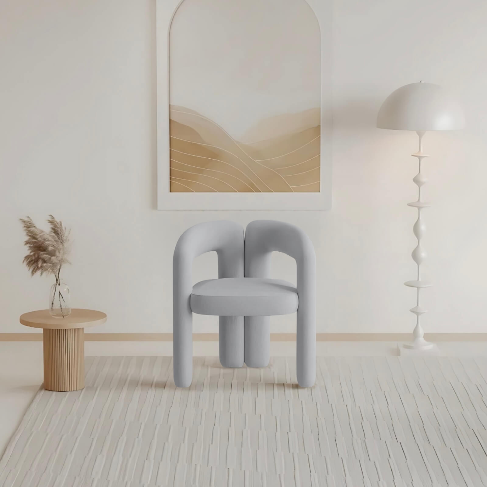 Sandness Padded Lounge Accent Chair | Replica Dudet Chair