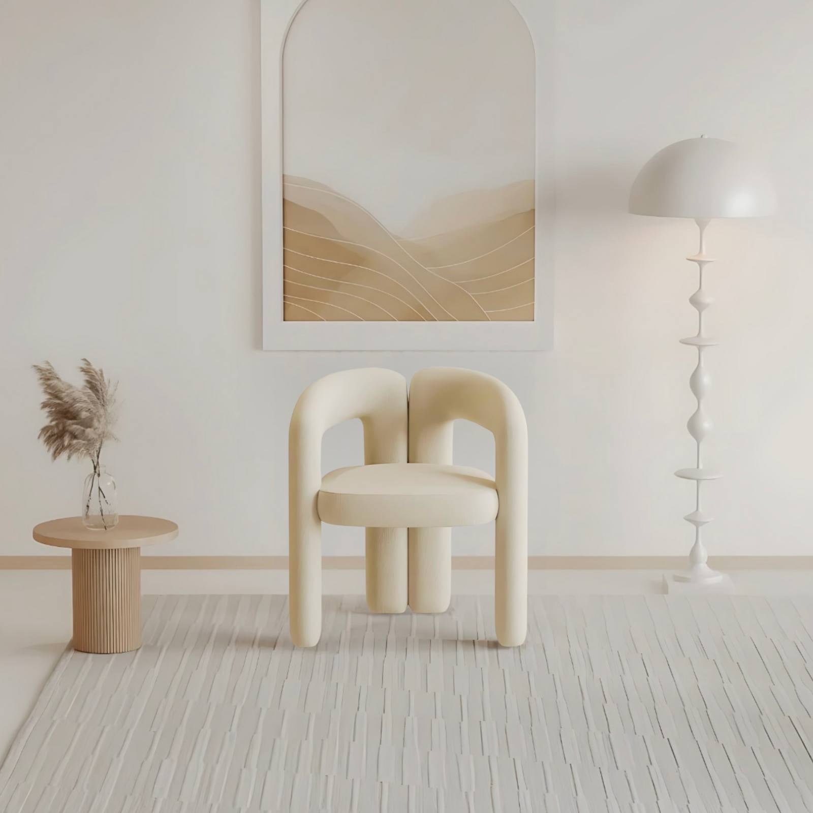 Sandness Padded Lounge Accent Chair | Replica Dudet Chair