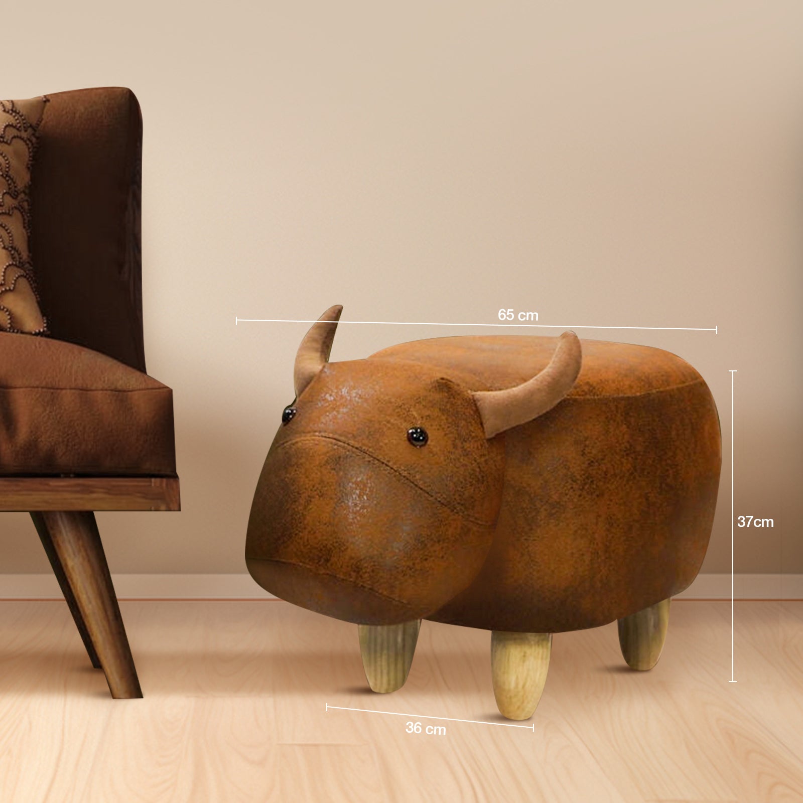 Rondane Cow Ottoman Seat