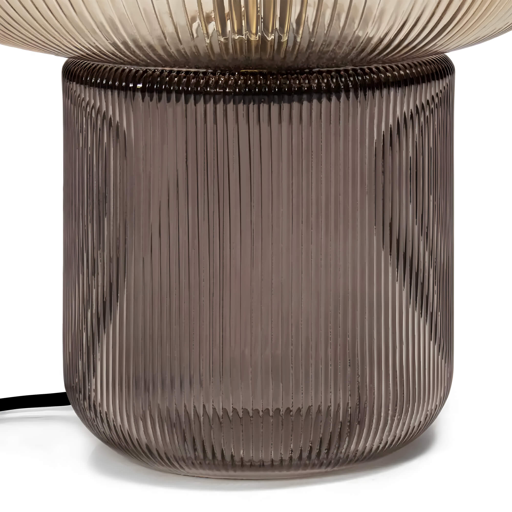 Arsta Smoked Glass Table Lamp