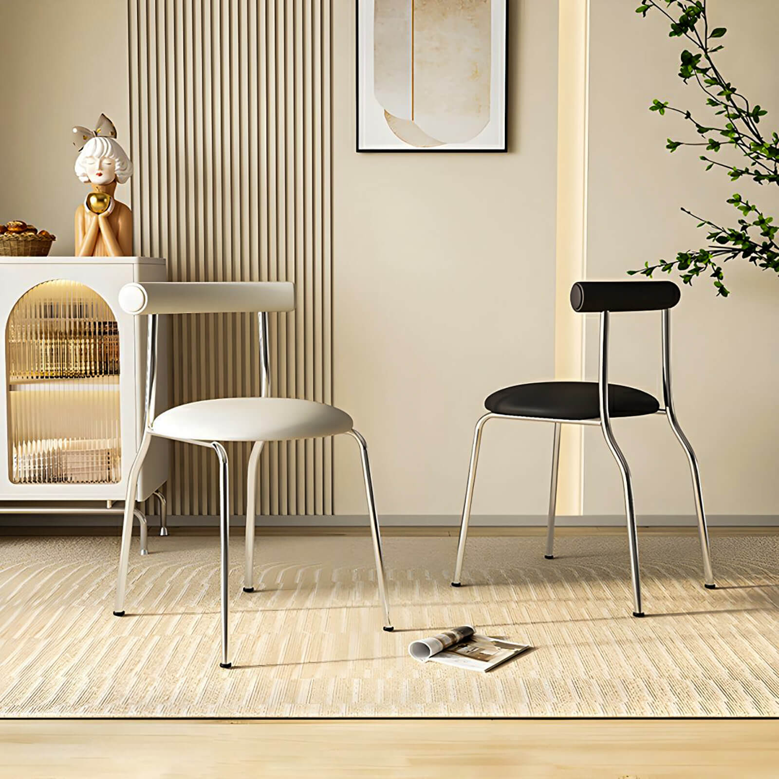 Asker PU Leather Dining Chair